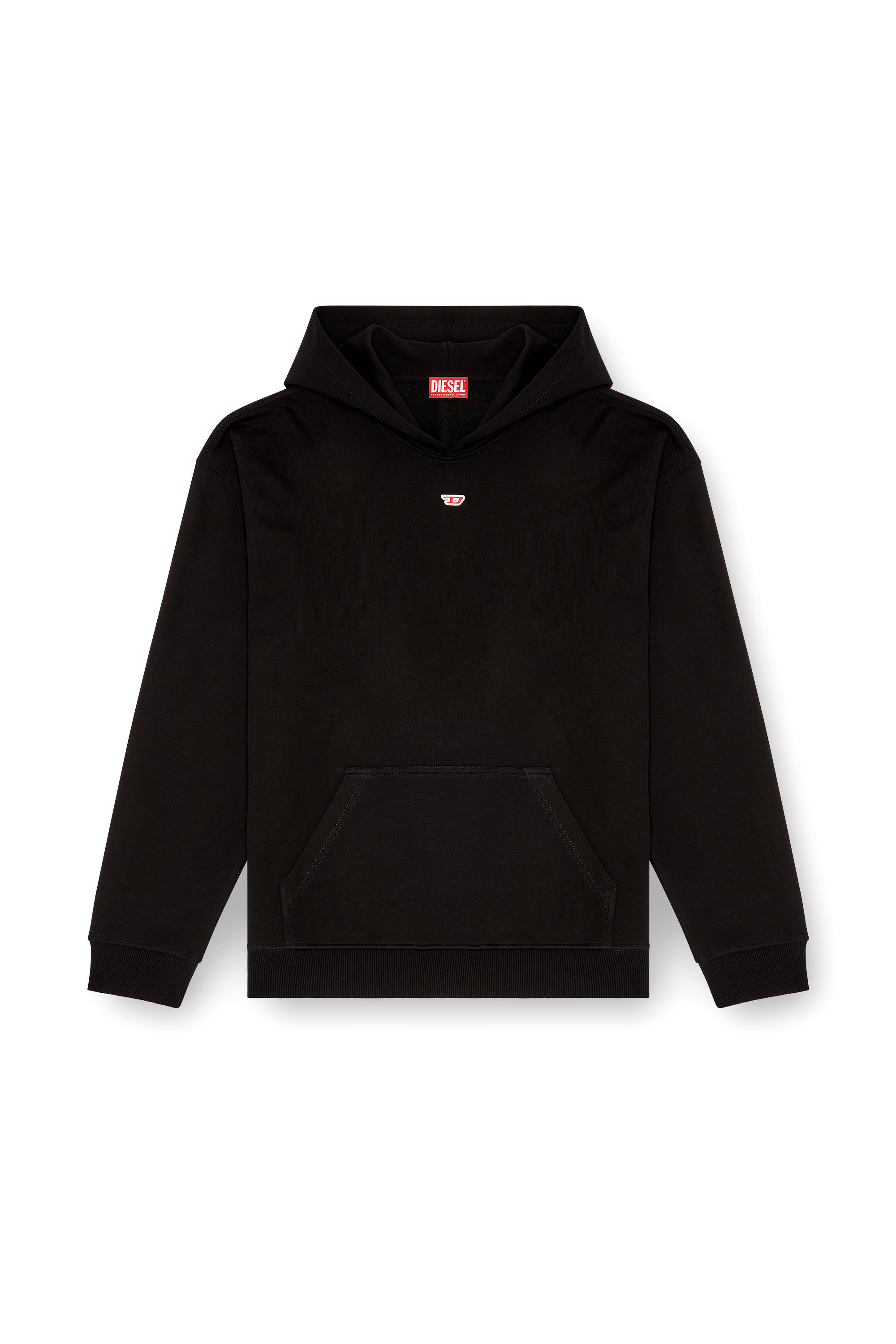 Diesel - S-BOXT-HOOD-D, Herren Hoodie mit D Logo-Patch in Schwarz - 2