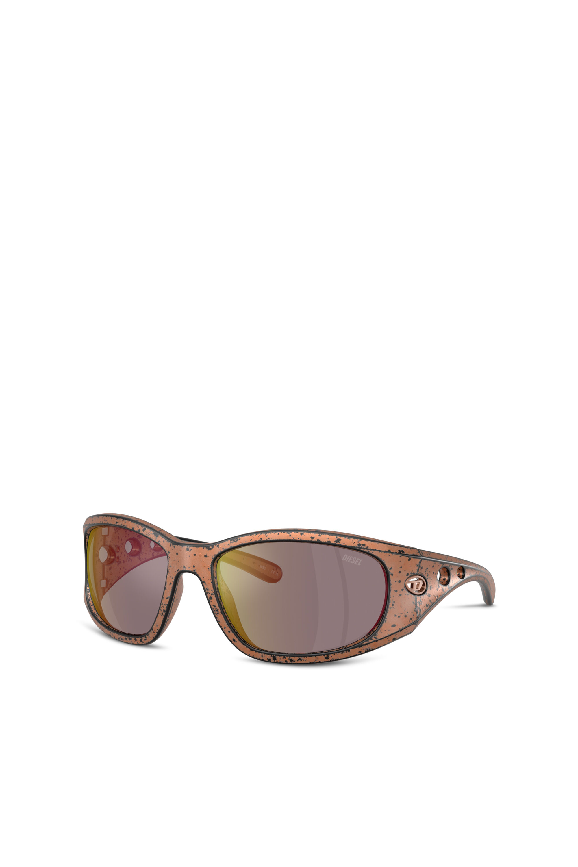 Diesel - 0DL3012U, Unisex Rechteckige Sonnenbrillen in Braun - 4