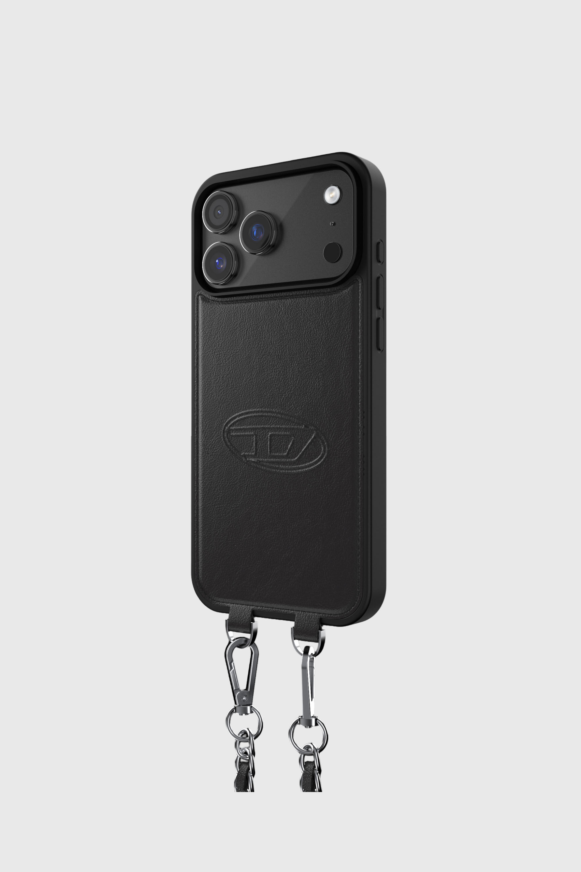 Diesel - 60663 MOULDED CASE, Unisex's Oval D case with wrist strap and MagSafe for iPhone 17 Pro Max in Black - 3
