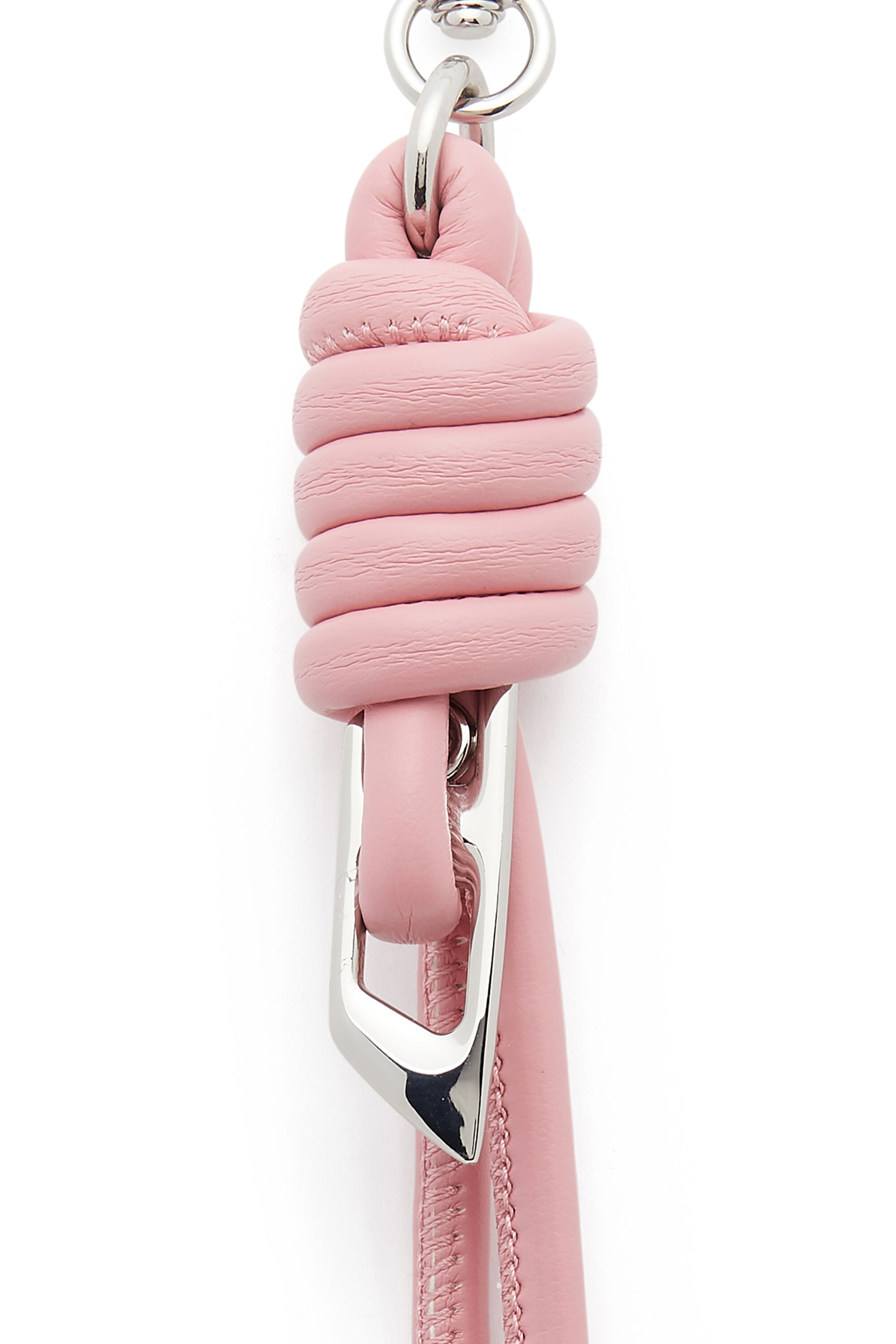 Diesel - ROPE I, Unisex Anh&auml;nger mit geknoteten Riemen aus Metall und PU in Rosa - 3