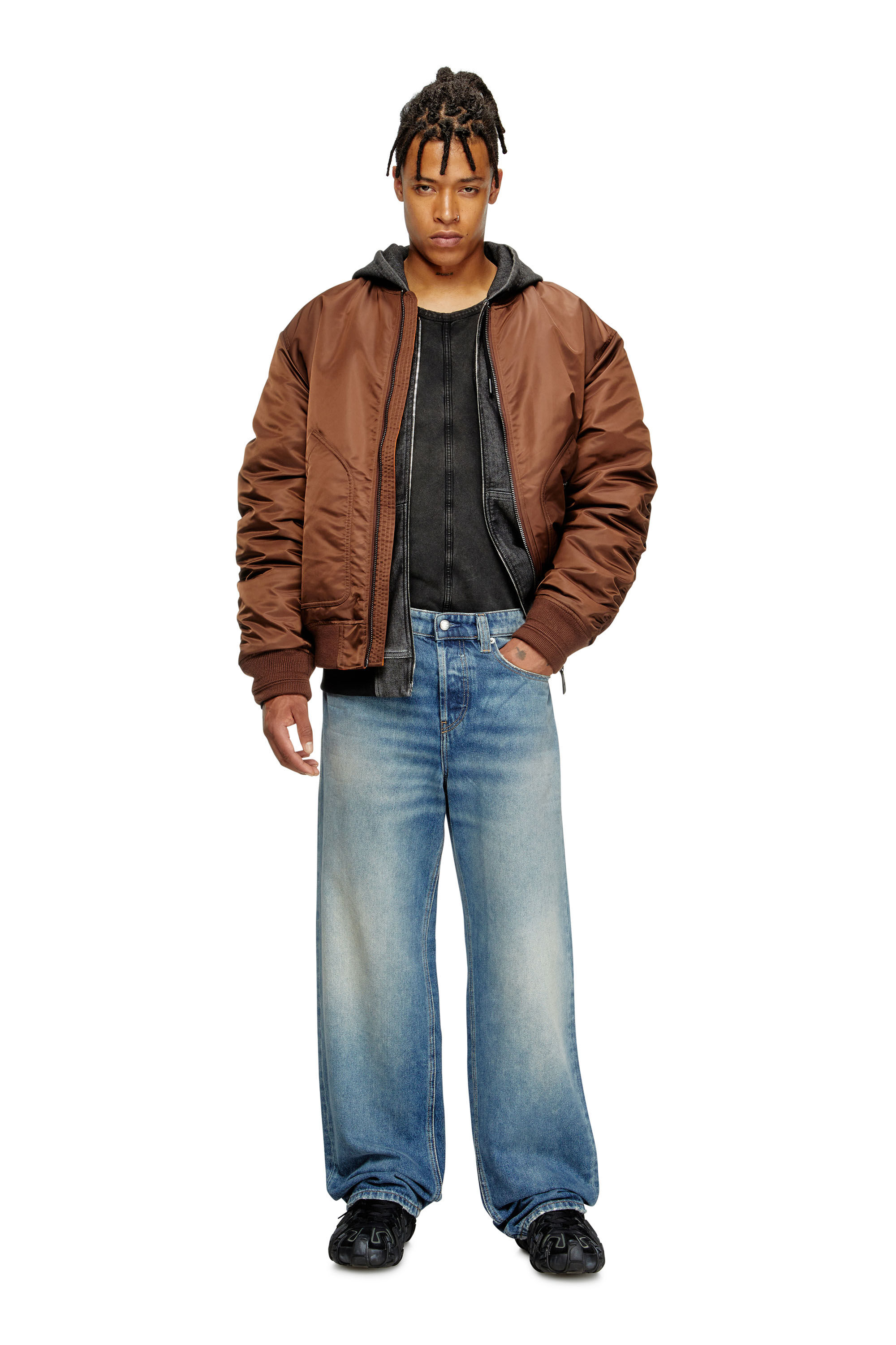 Diesel - Herren Relaxed Jeans 2001 D-Macro 0DBEB, Mittelblau - 1