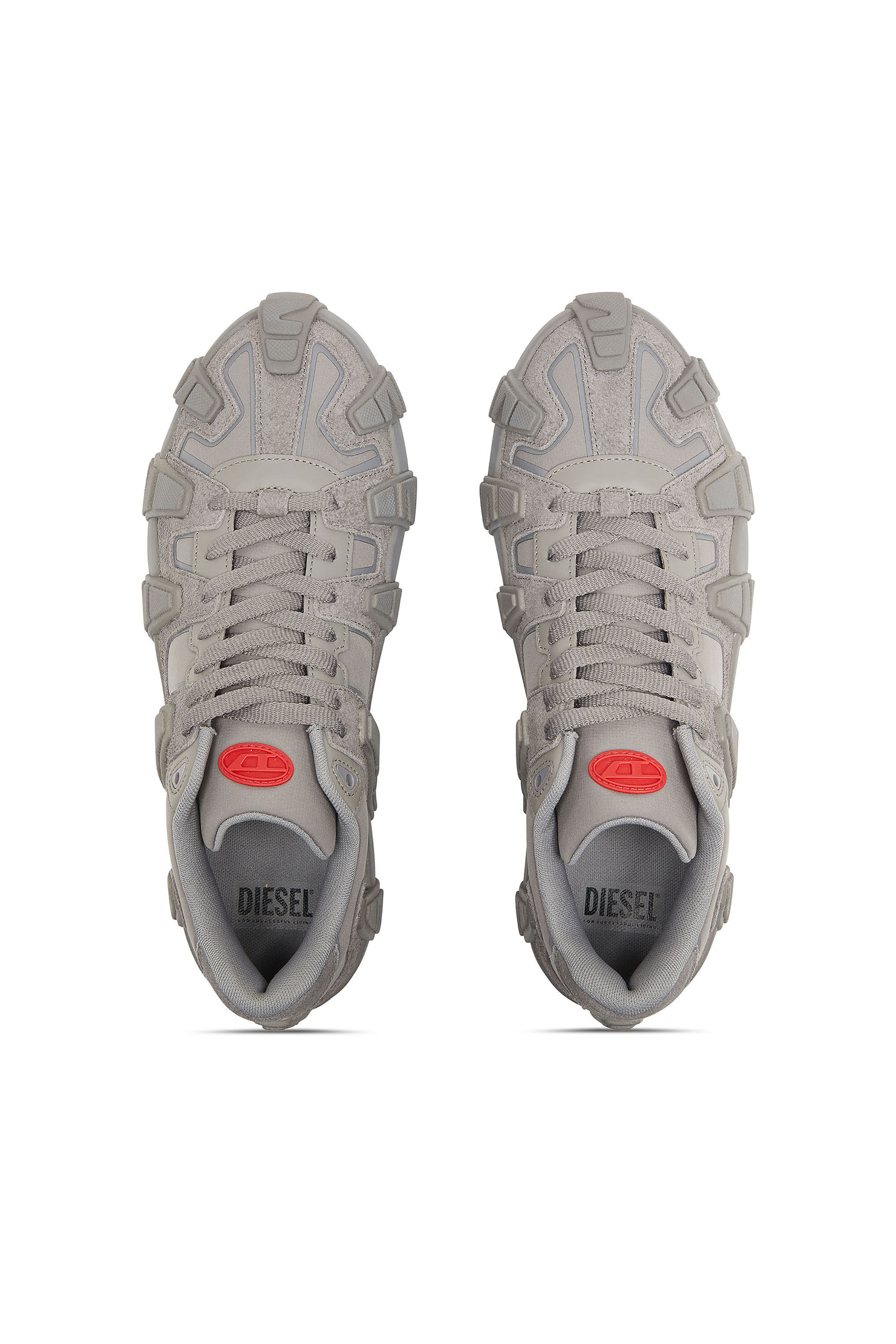 Diesel - S-D-GRIFFE LOW, Herren S-D-Griffe - Turnschuhe aus Nylon in Grau - 4