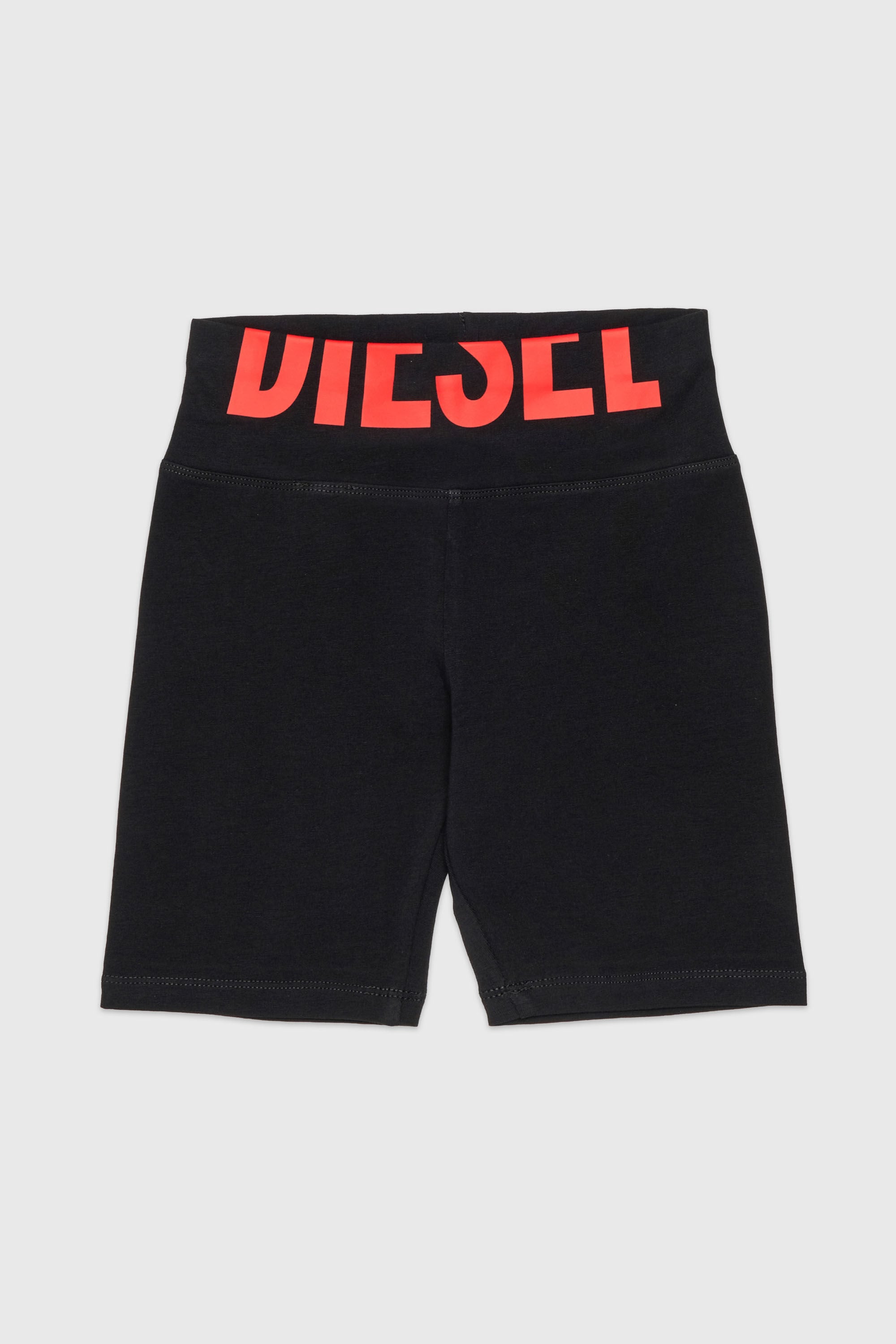 Diesel - PCEFYSHORT, Woman's Stretchy shorts with cut-off logo in null - 1