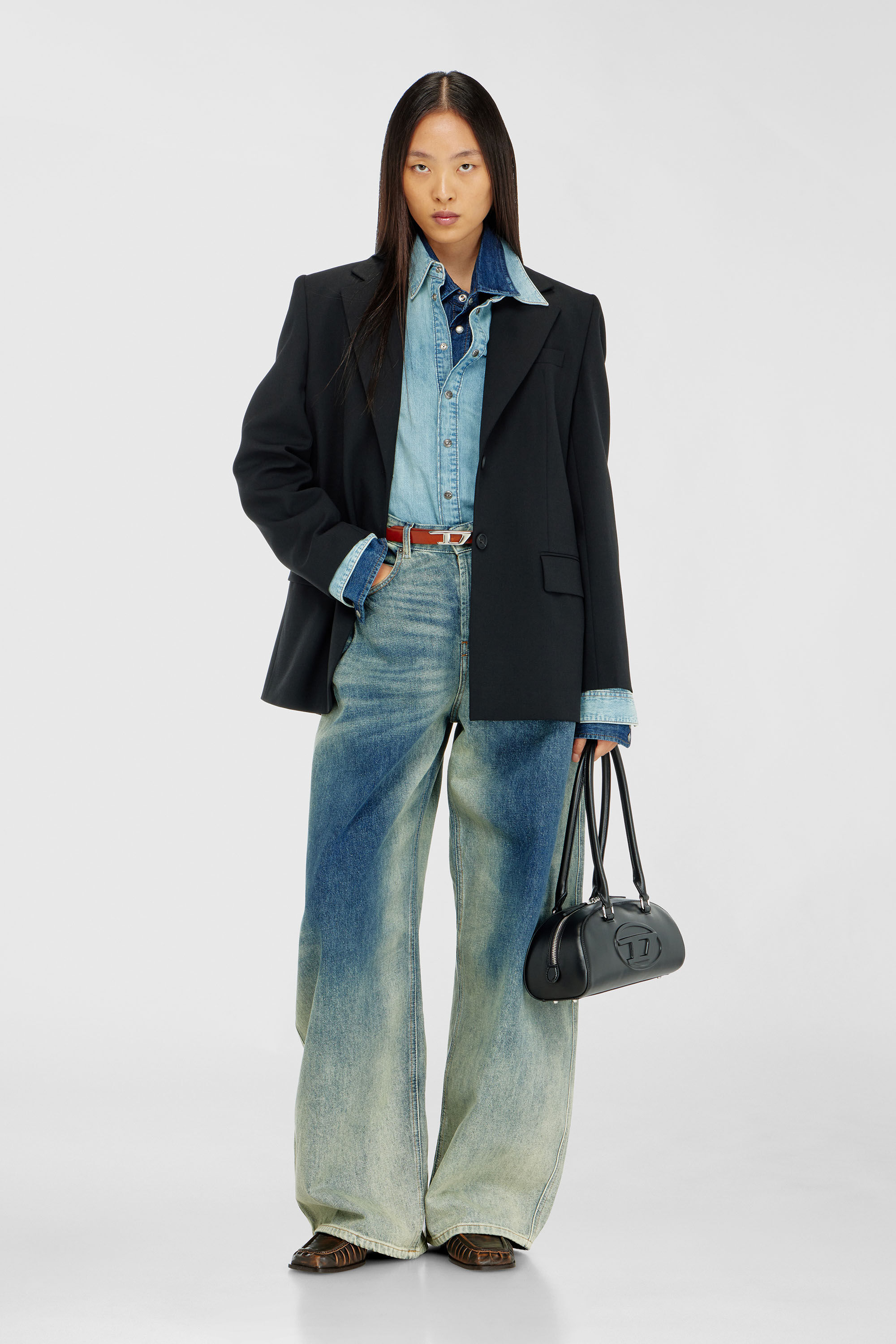 Diesel - Damen Relaxed Jeans 1987 D-Khelz 007EF, Mittelblau - 1