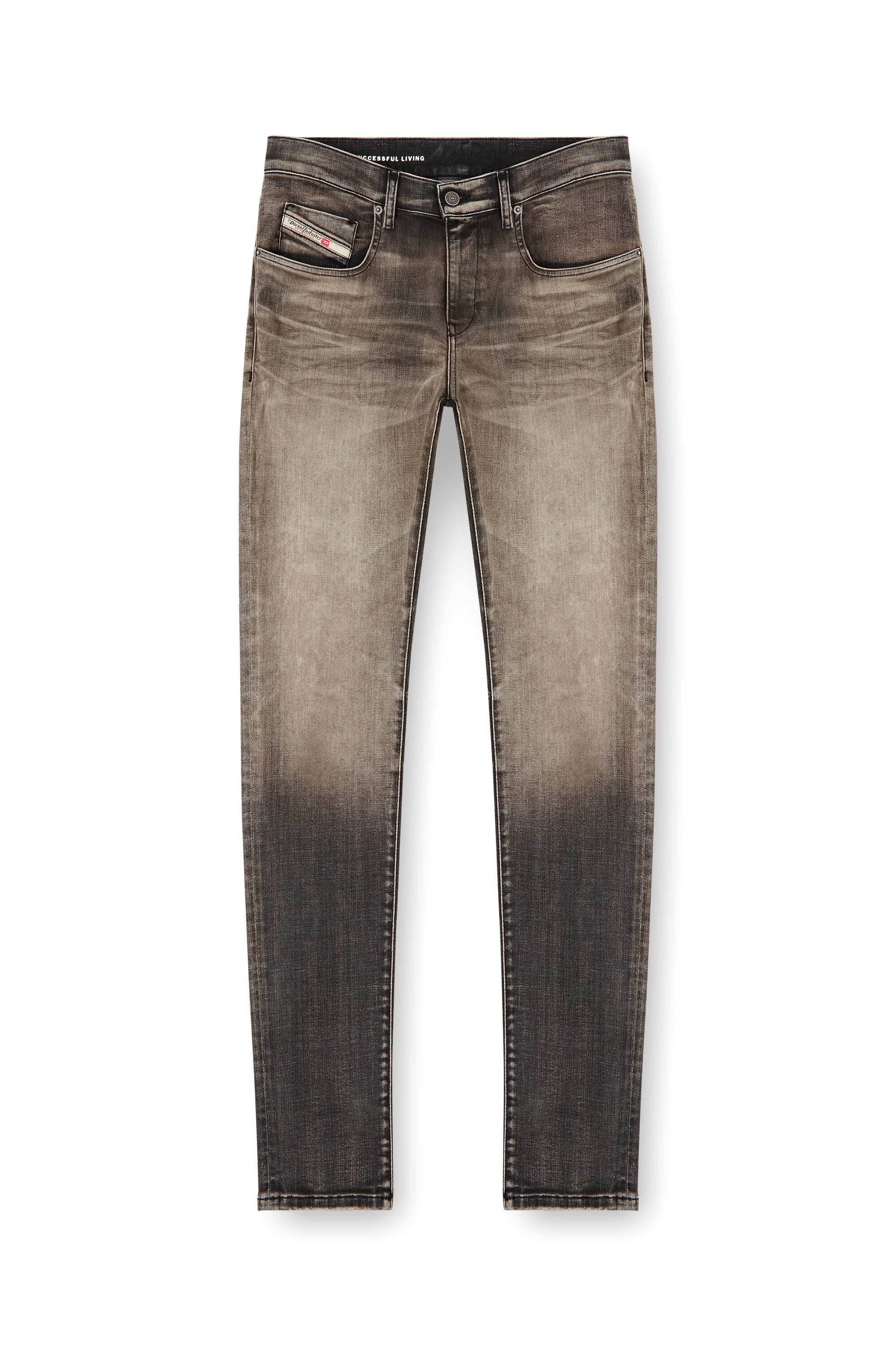 Diesel - Herren Slim Jeans 2019 D-Strukt 09L39, Hellgrau - 2