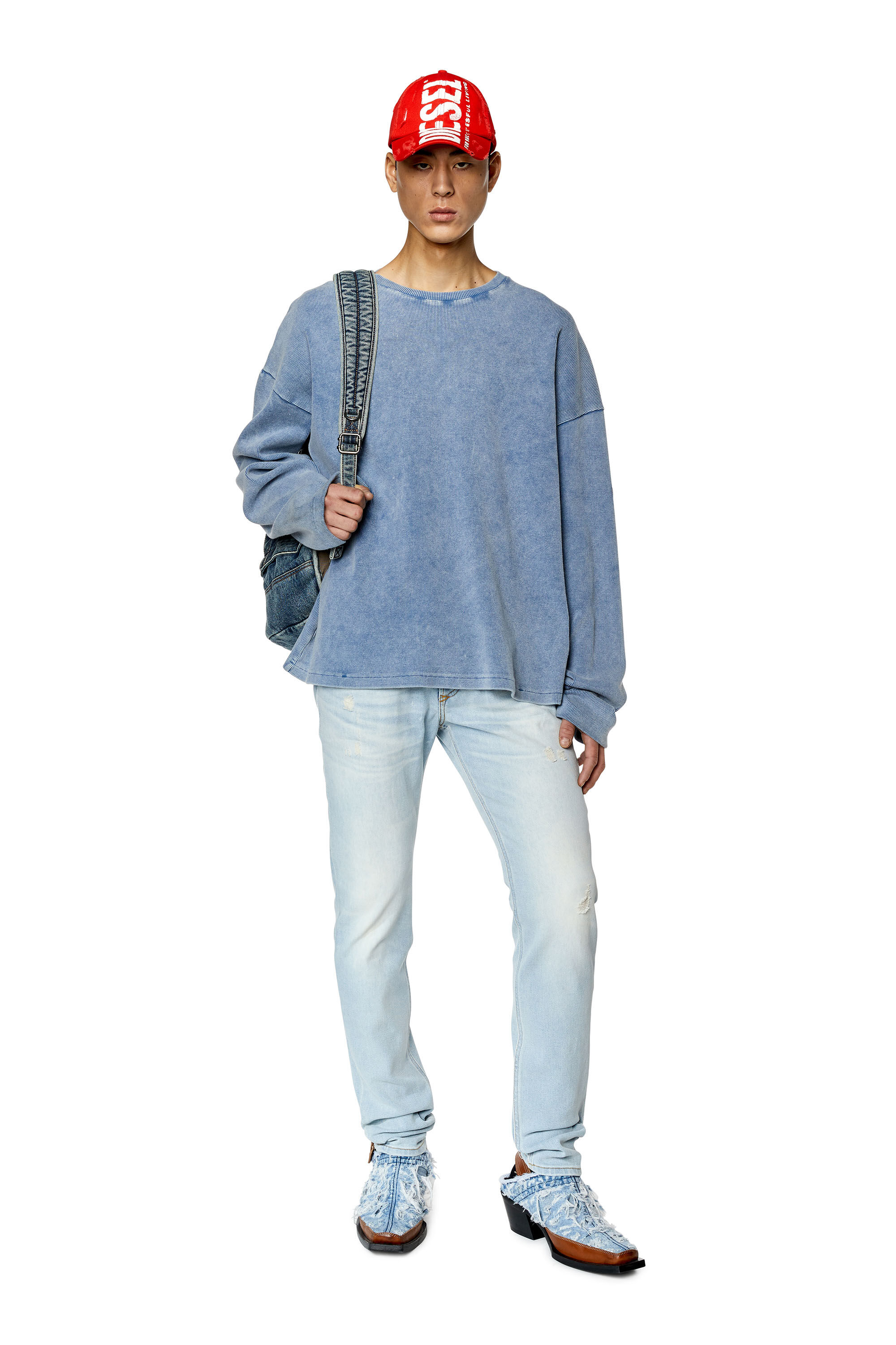 Diesel - 1979 Sleenker 09F14 Skinny Jeans, Hellblau - Image 1