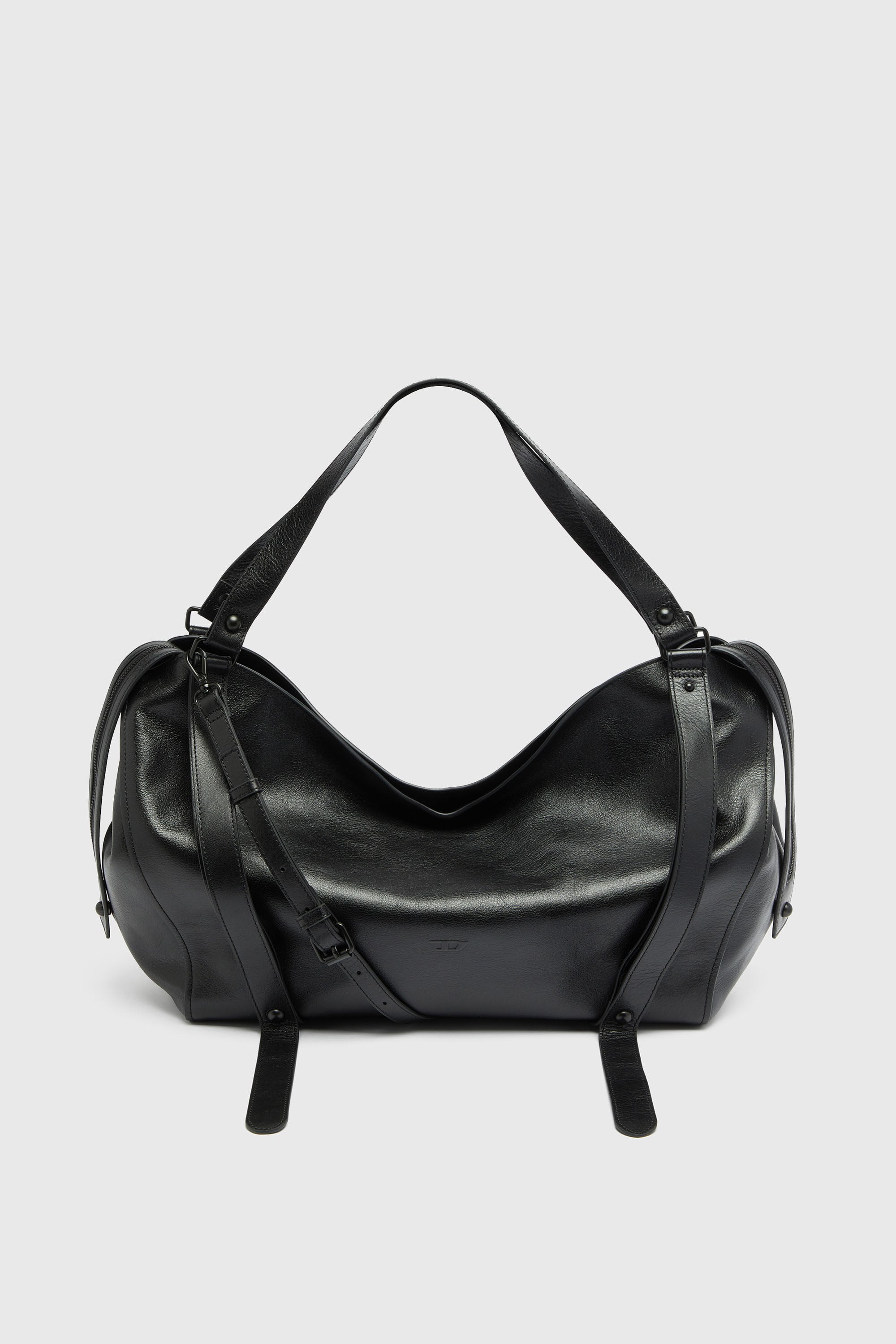 Diesel - D-ONE TOPHANDLE L, Unisex D-One-Large Henkeltasche aus Leder in Schwarz - 2