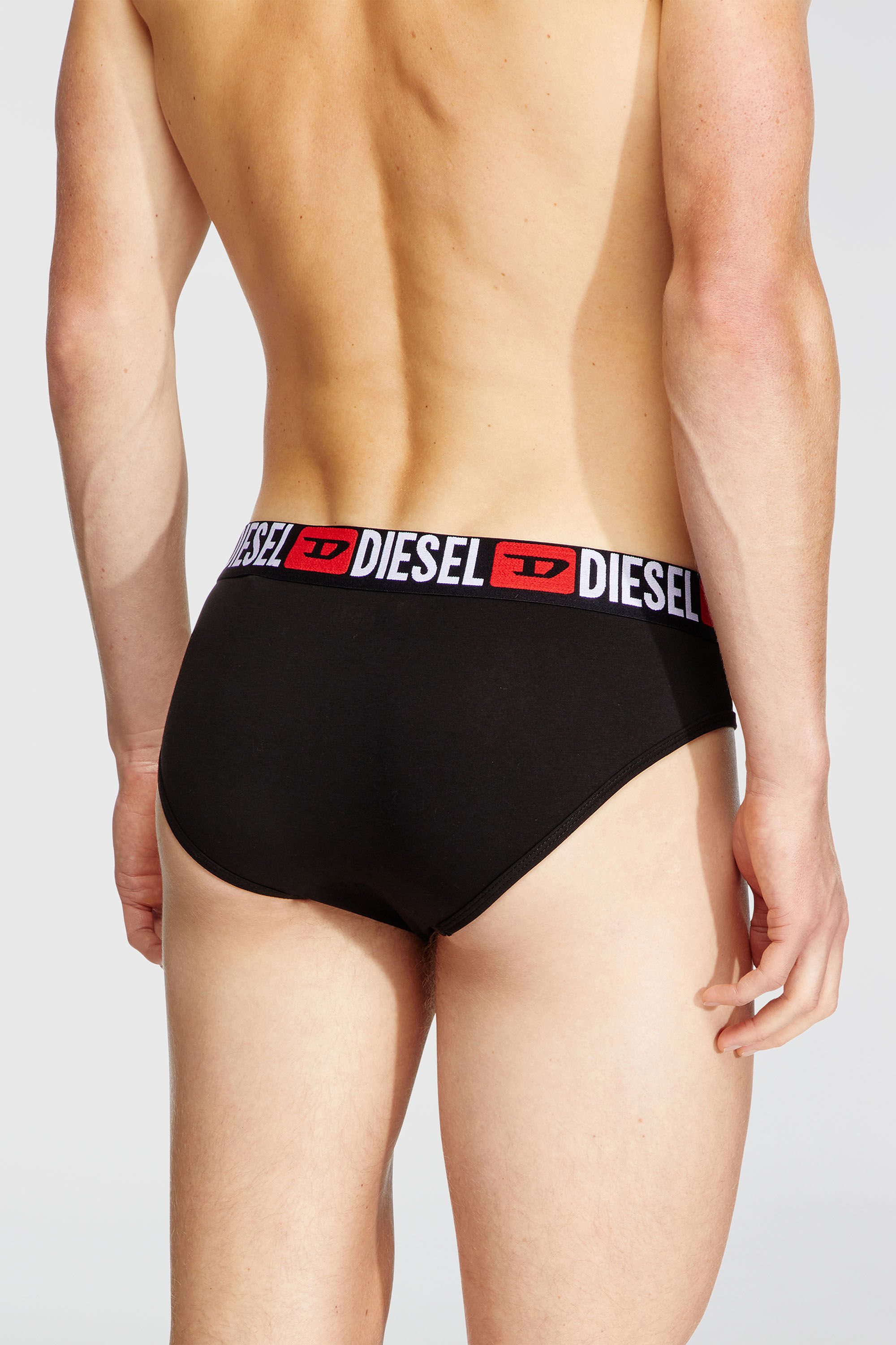 Diesel - UMBR-ANDRETHREEPACK, Herren Einfarbige Briefs im Dreierpack in Schwarz - 4