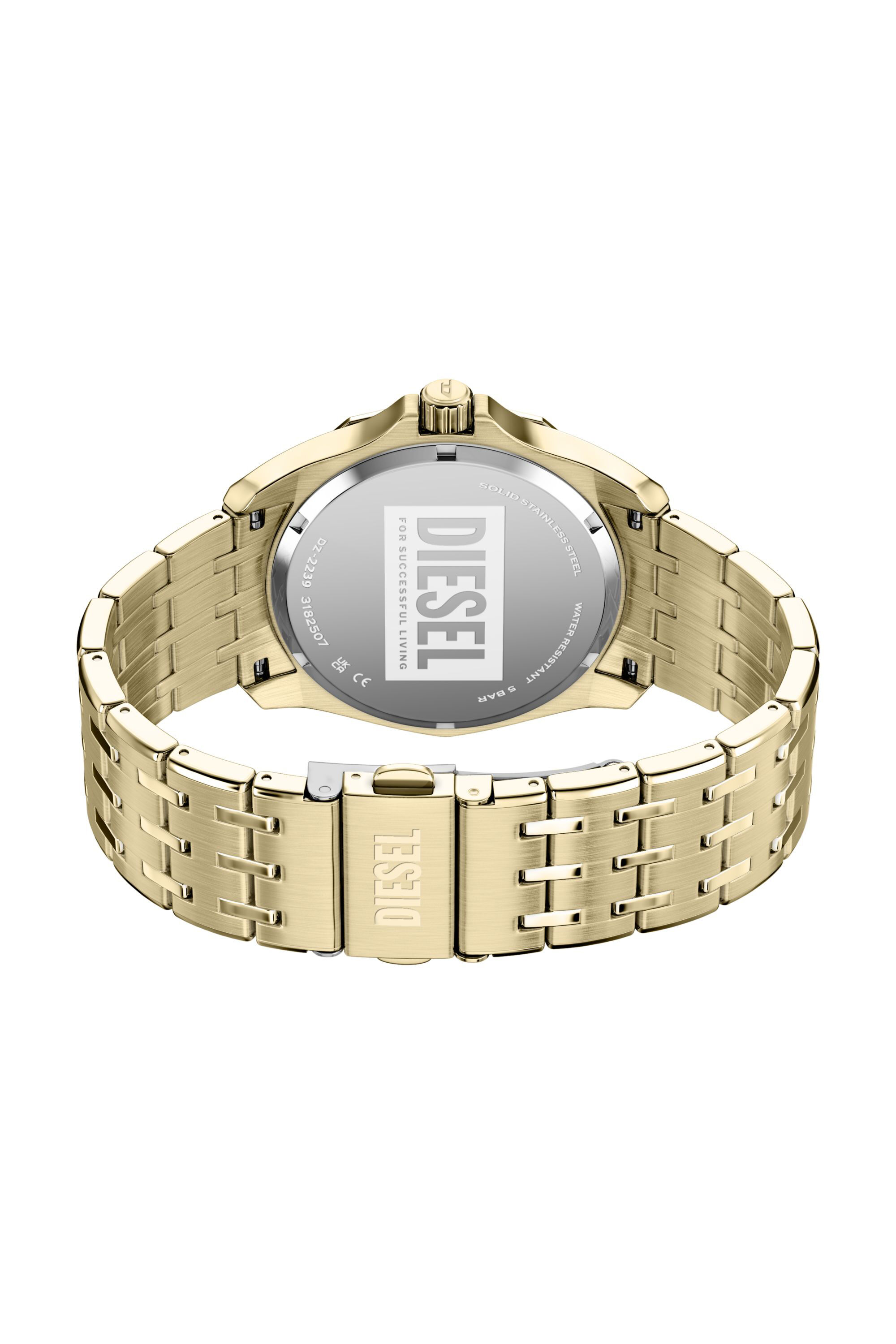 Diesel - DZ2239 WATCH, Herren Stinger gold-tone Edelstahluhr in Gold - 5