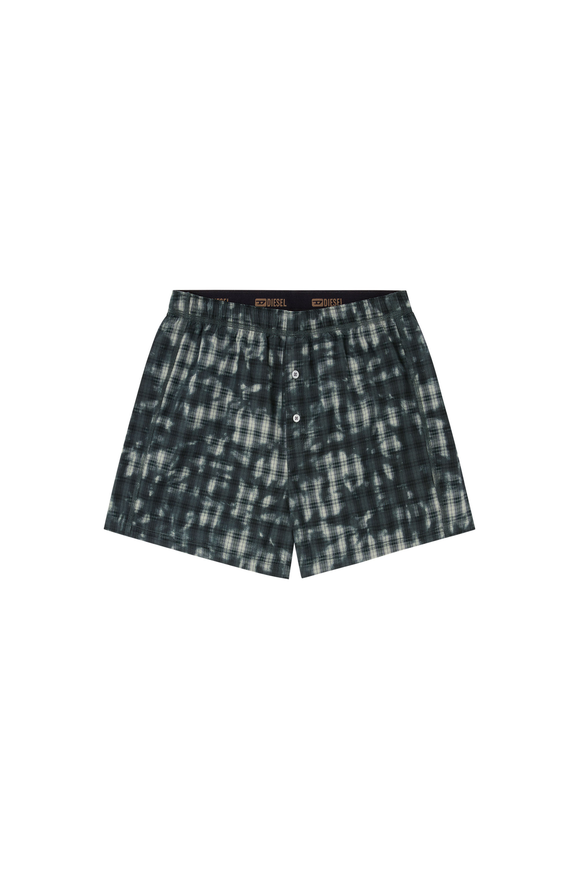 Diesel - STARK-UTLT, Unisex Boxershorts mit Karo-Print in Dunkelgrün - 2