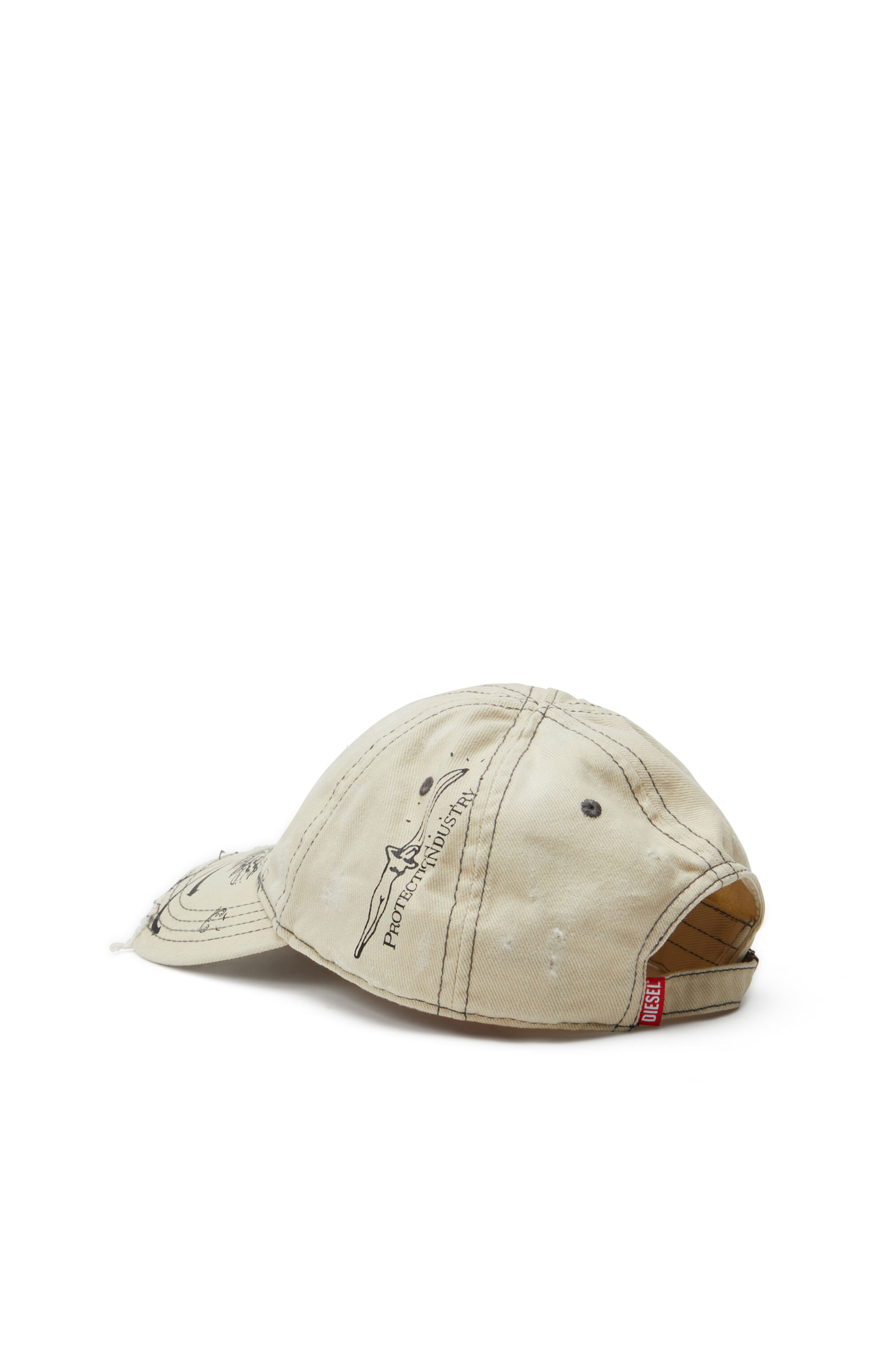 Diesel - C-FENIX, Herren Vielgetragene Basecap mit Phoenix-Print in Weiß - 2