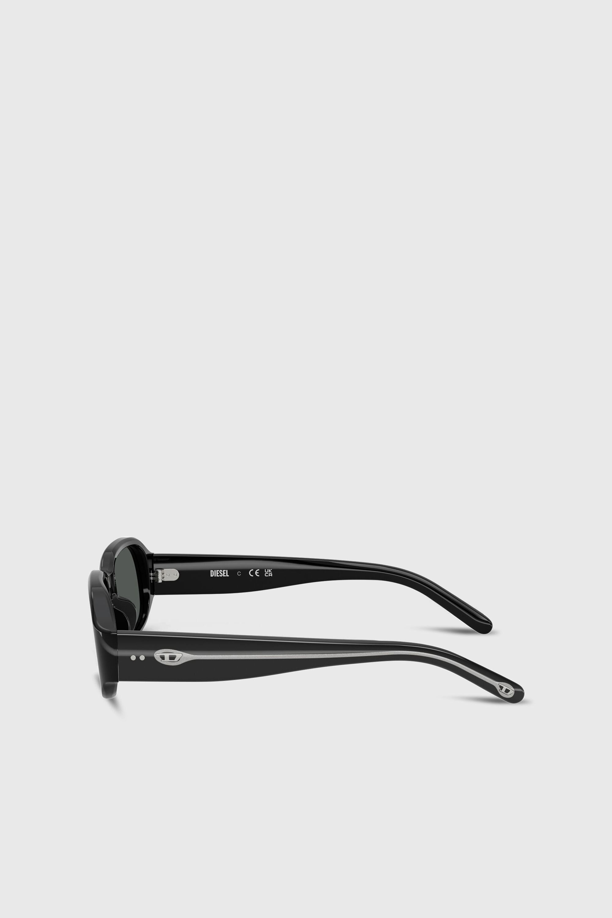 Diesel - 0DL2009U, Unisex Rechteckige Sonnenbrille in Schwarz - 5