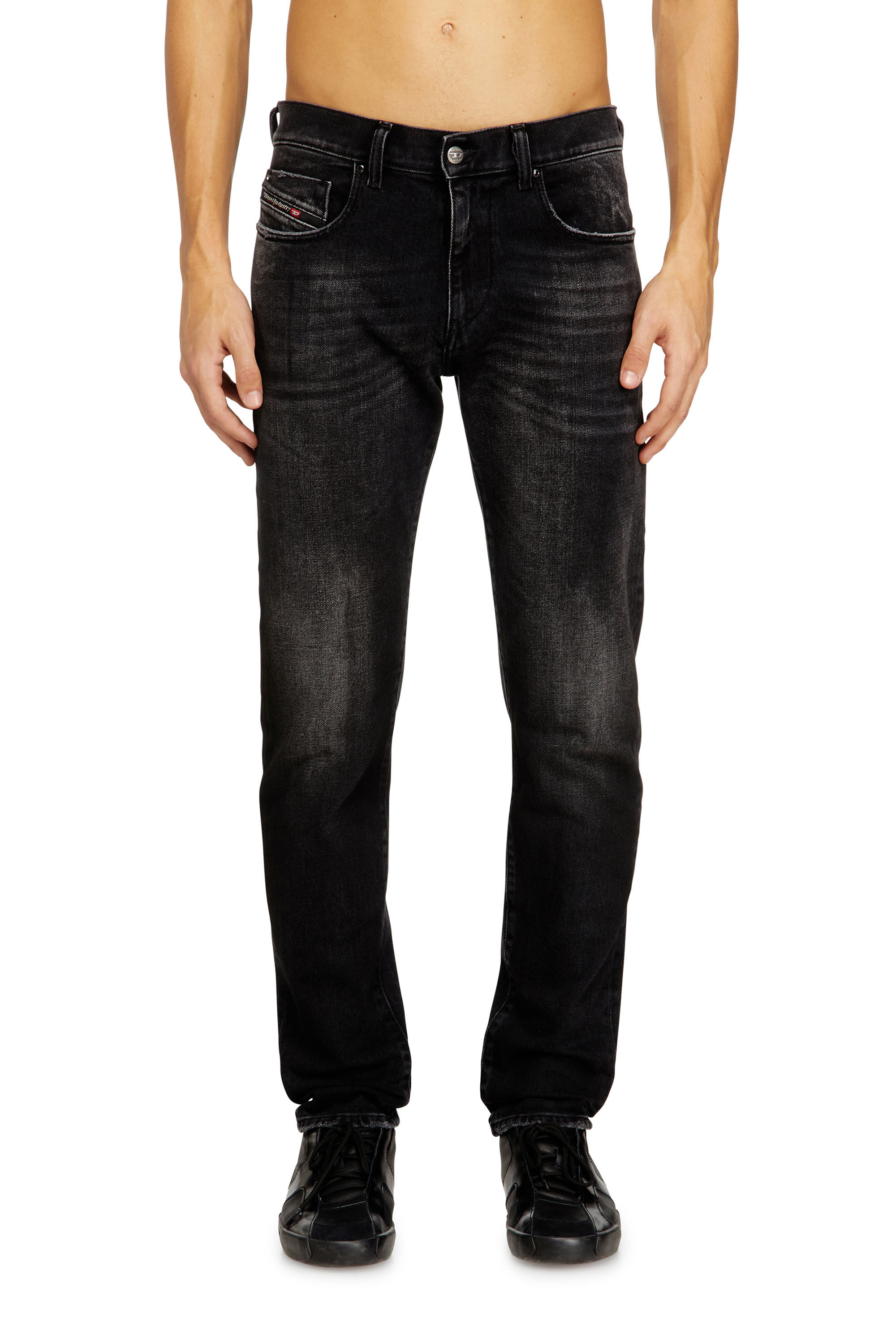 Diesel - Herren Slim Jeans 2019 D-Strukt 09N42, Schwarz/Dunkelgrau - 3