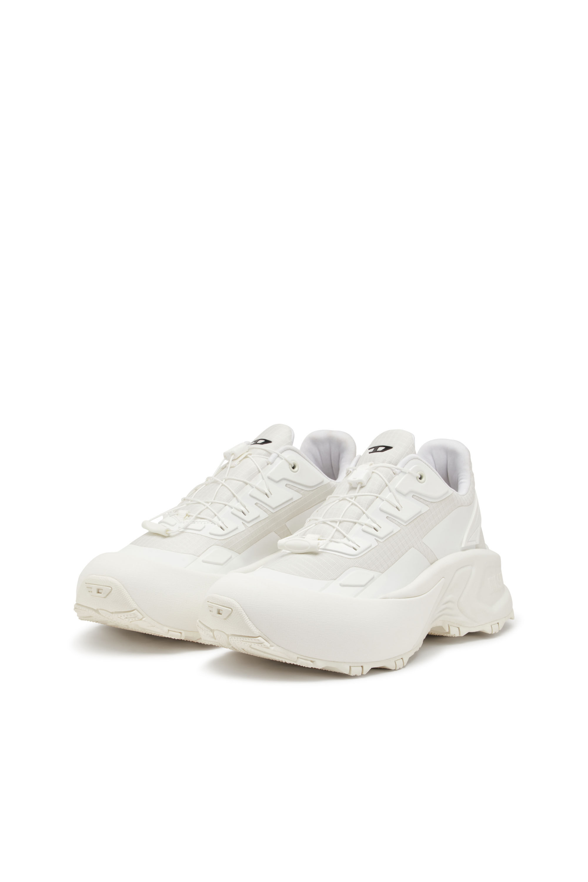 Diesel - D-CAGE RUNNER, Herren D-Cage Runner-Sneakers aus TPU-besetztem Ripstop in Weiß - 9