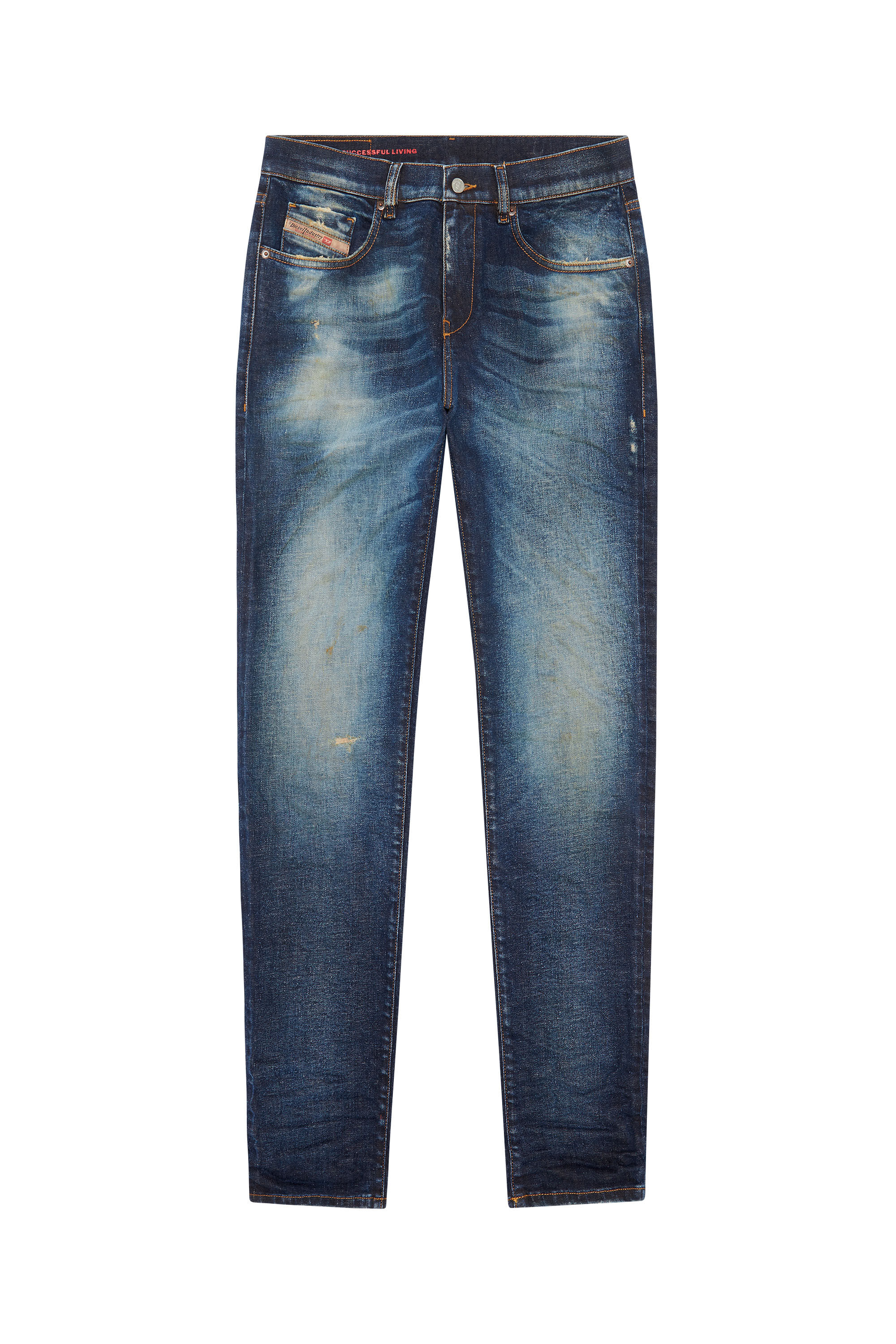 Diesel - Slim Jeans 2019 D-Strukt 09E64, Dunkelblau - Image 2