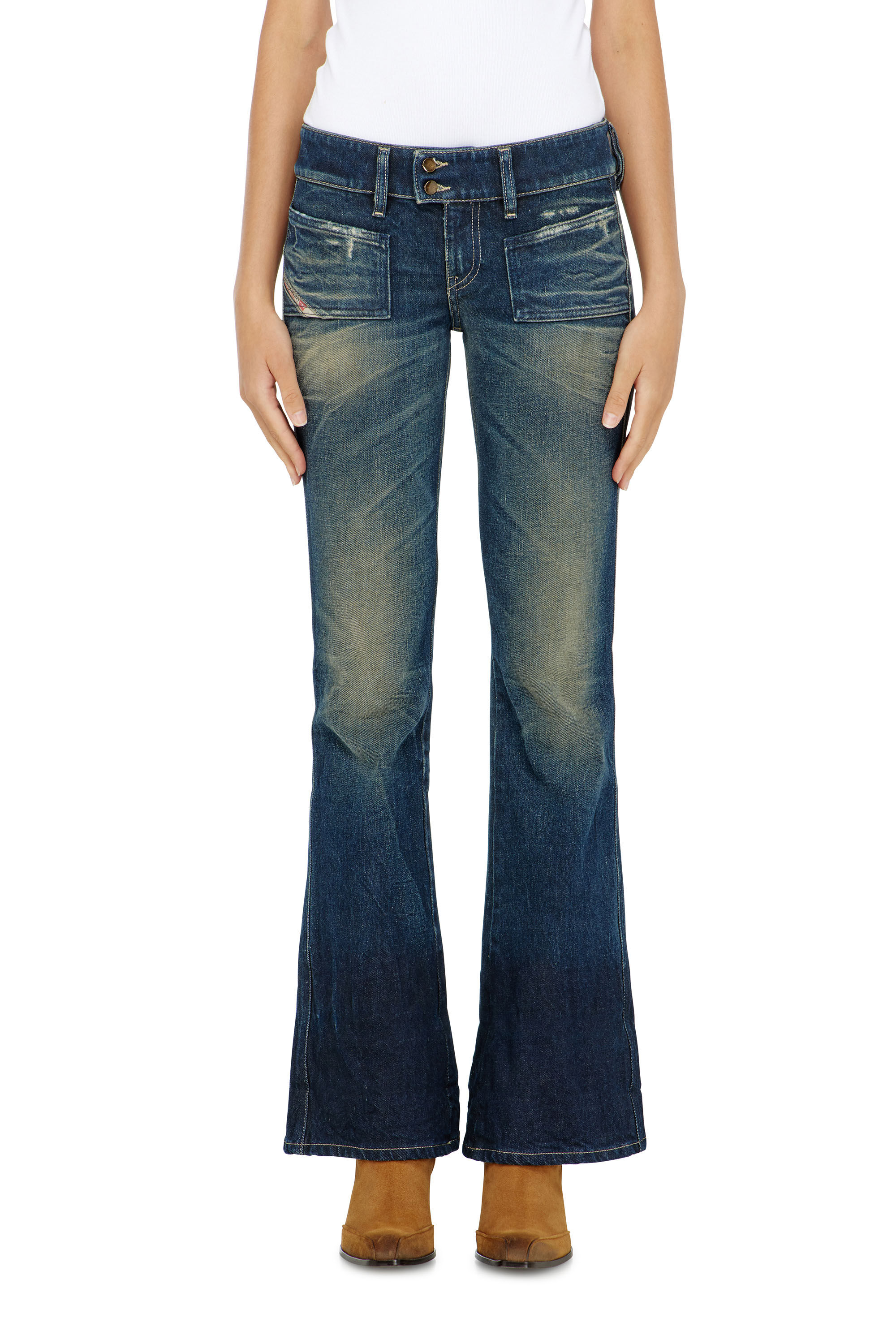 Diesel - Damen Bootcut Jeans D-Hush 007EH, Dunkelblau - 4