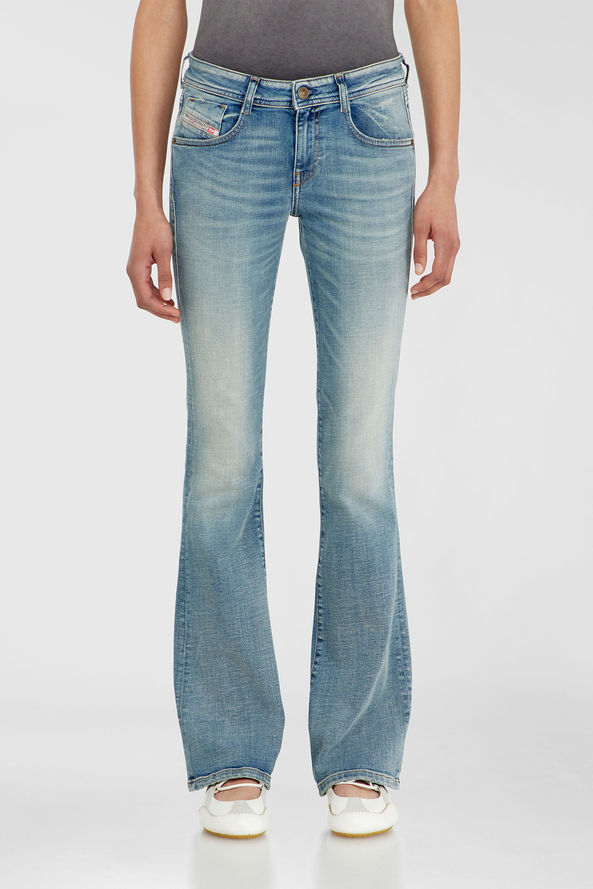 Diesel - Woman's Bootcut Jeans 1969 D-Ebbey 09P42, Light Blue - 4