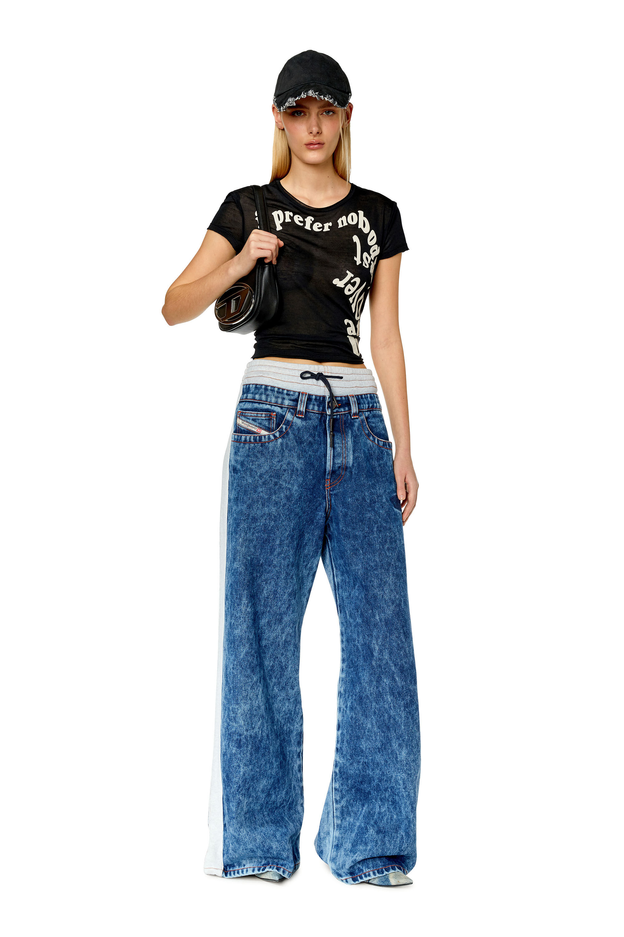 Diesel - T-UNCUTIE-RAW, Schwarz - Image 1