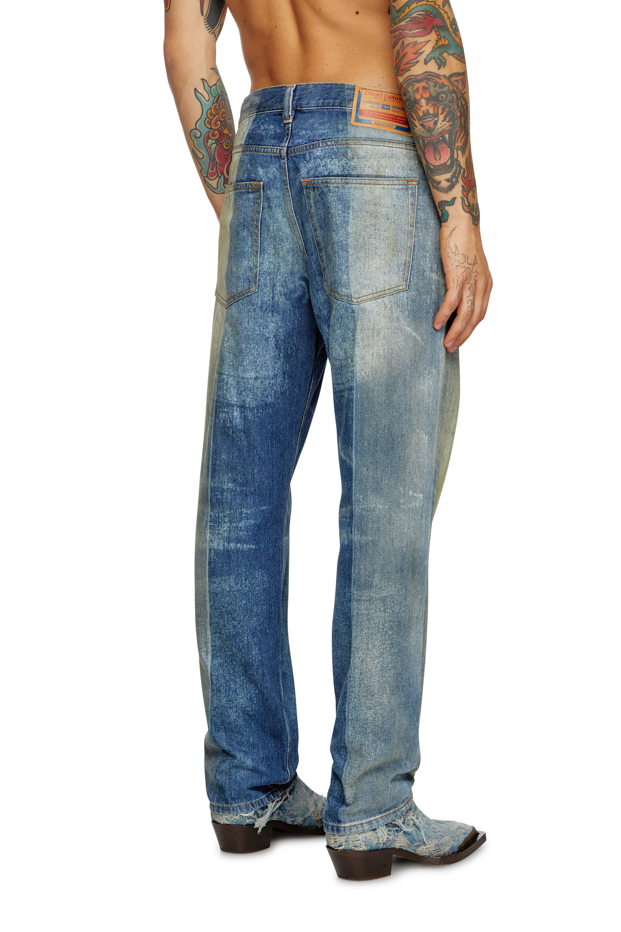 Diesel - Herren Straight Jeans 2010 D-Macs 09L04, Mittelblau - 4