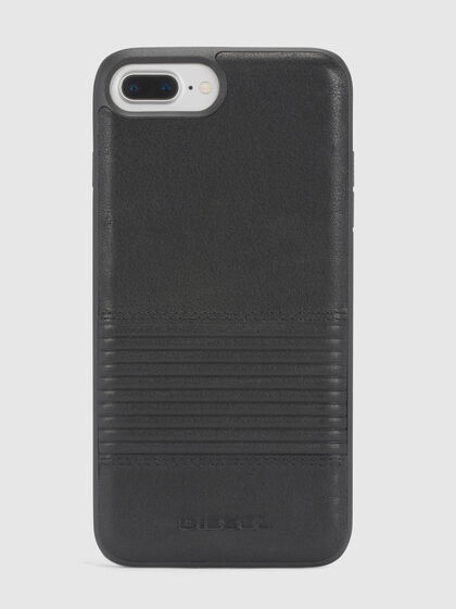 BLACK LINED LEATHER IPHONE 8/7/6s/6 CASE