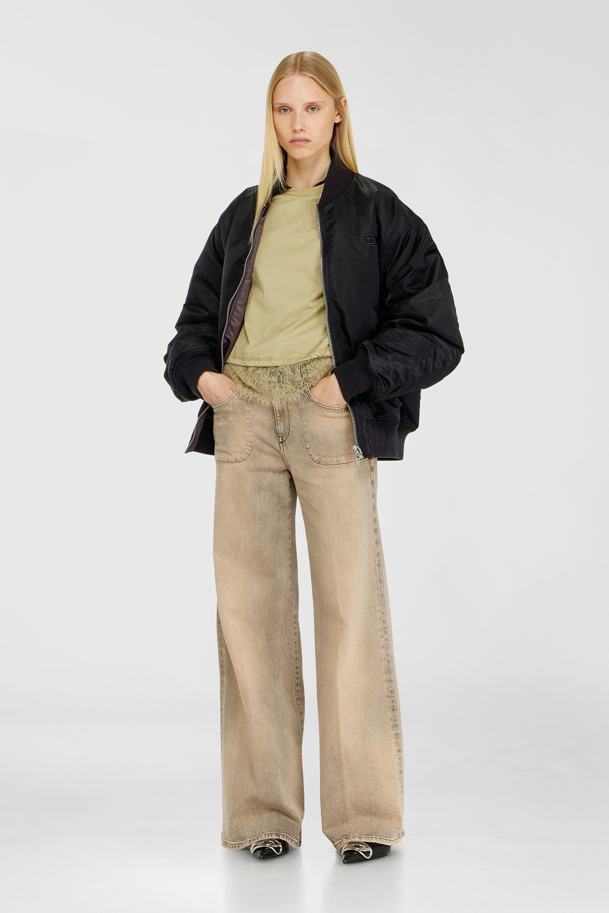 Diesel - Damen Flare Jeans 1978 D-Akemi 09P53, Beige - 2