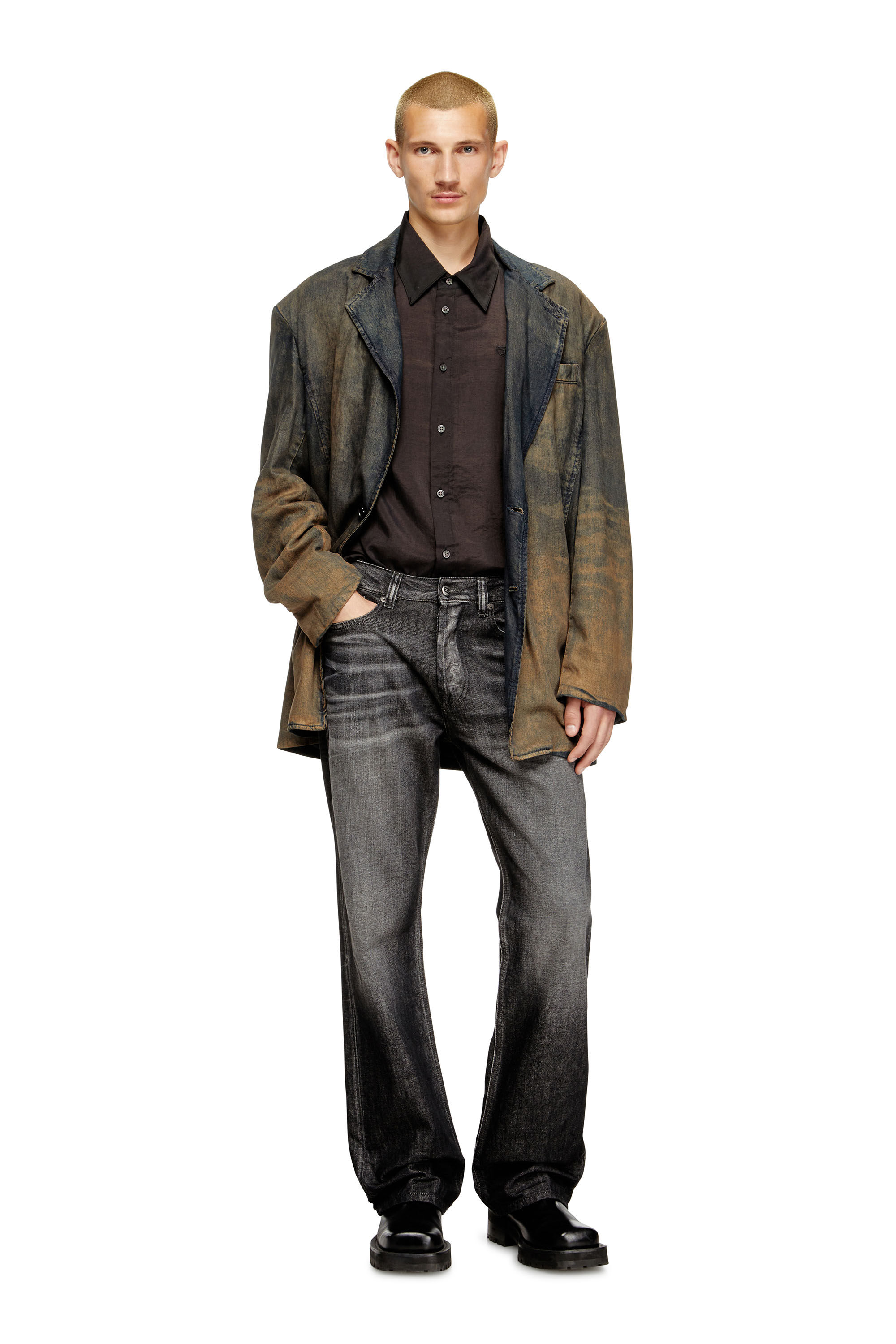 Diesel - Herren Relaxed Jeans 1980 D-Eeper 09M63, Schwarz/Dunkelgrau - 1