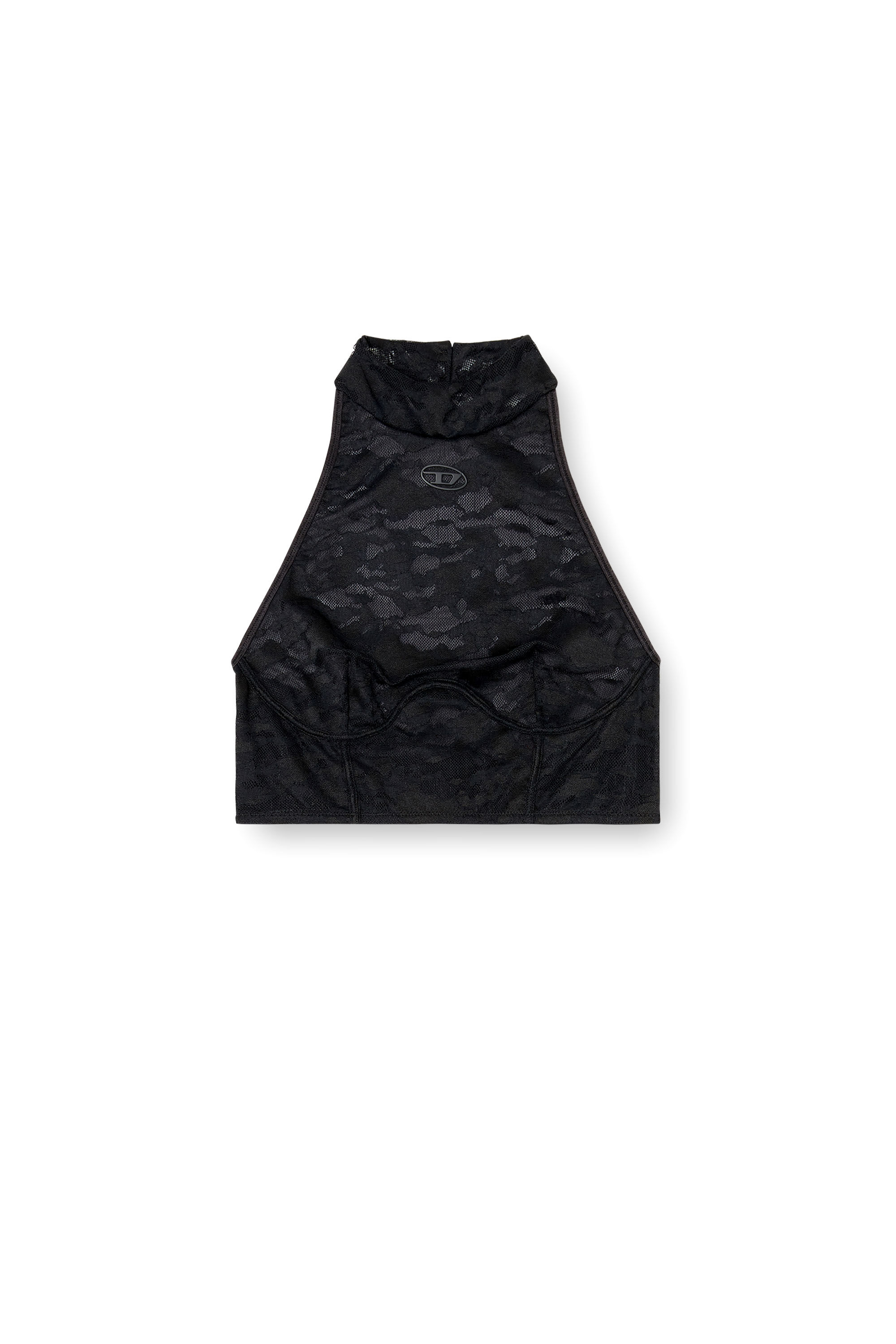 Diesel - MARCIA-UTLT, Damen Spitzen-Bralette mit Neckholder in Schwarz - 2