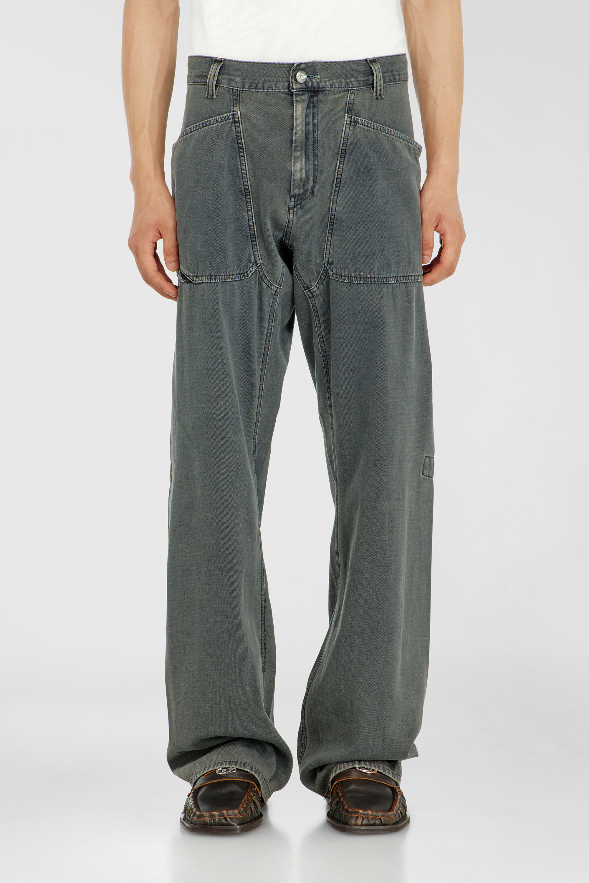 Diesel - Herren Relaxed Jeans D-Zeta 068WR, Grau - 4