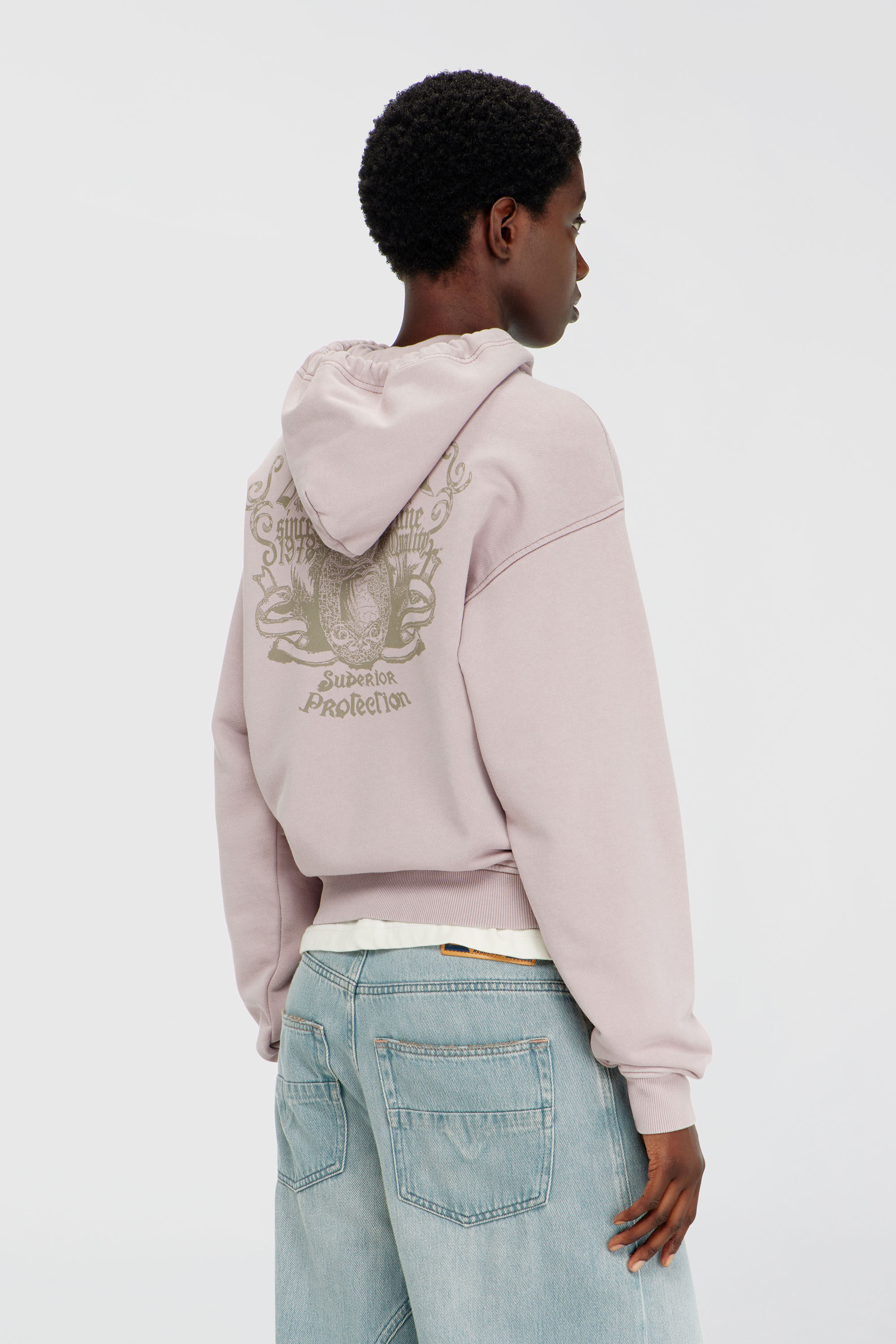 Diesel - F-PHOENY, Damen Hoodie mit Prints und Strasssteinen in Lila - 4