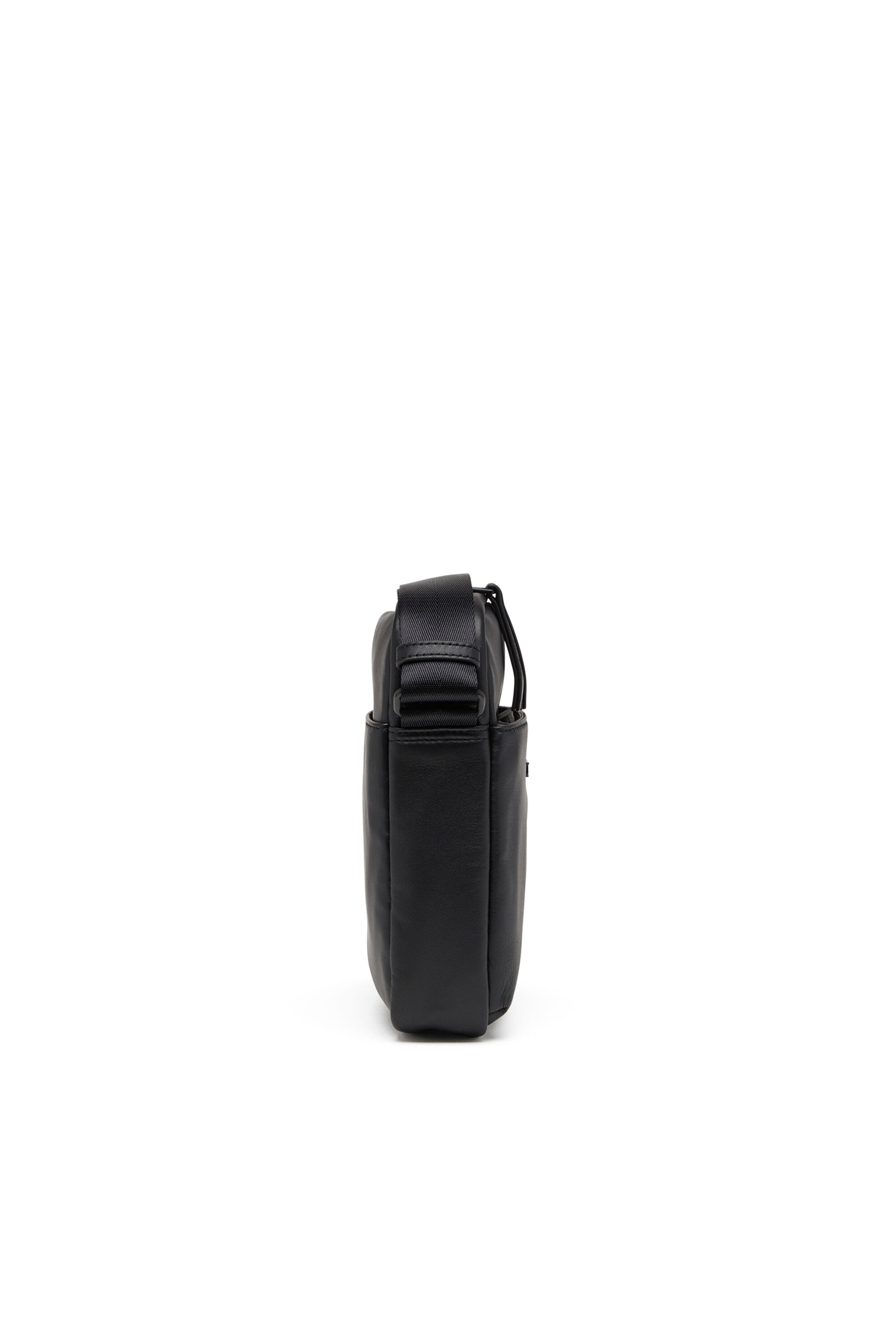 Diesel - RAVE CROSSBODY X, Herren Rave-Crossbody-Tasche aus Leder mit Ton in Ton D aus Metall in Schwarz - 4