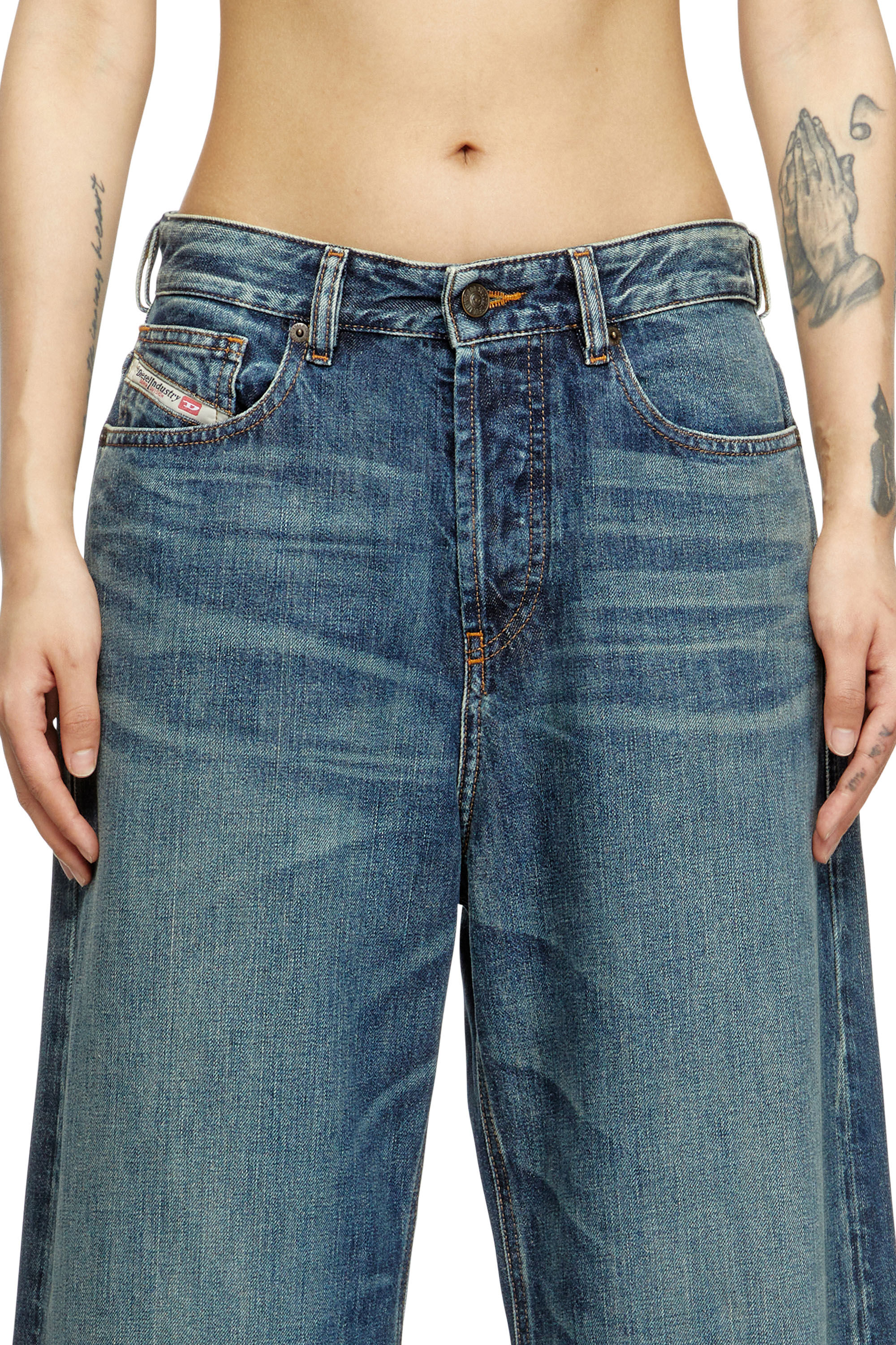 Diesel - Damen Relaxed Jeans 1996 D-Sire 09H59, Dunkelblau - 5