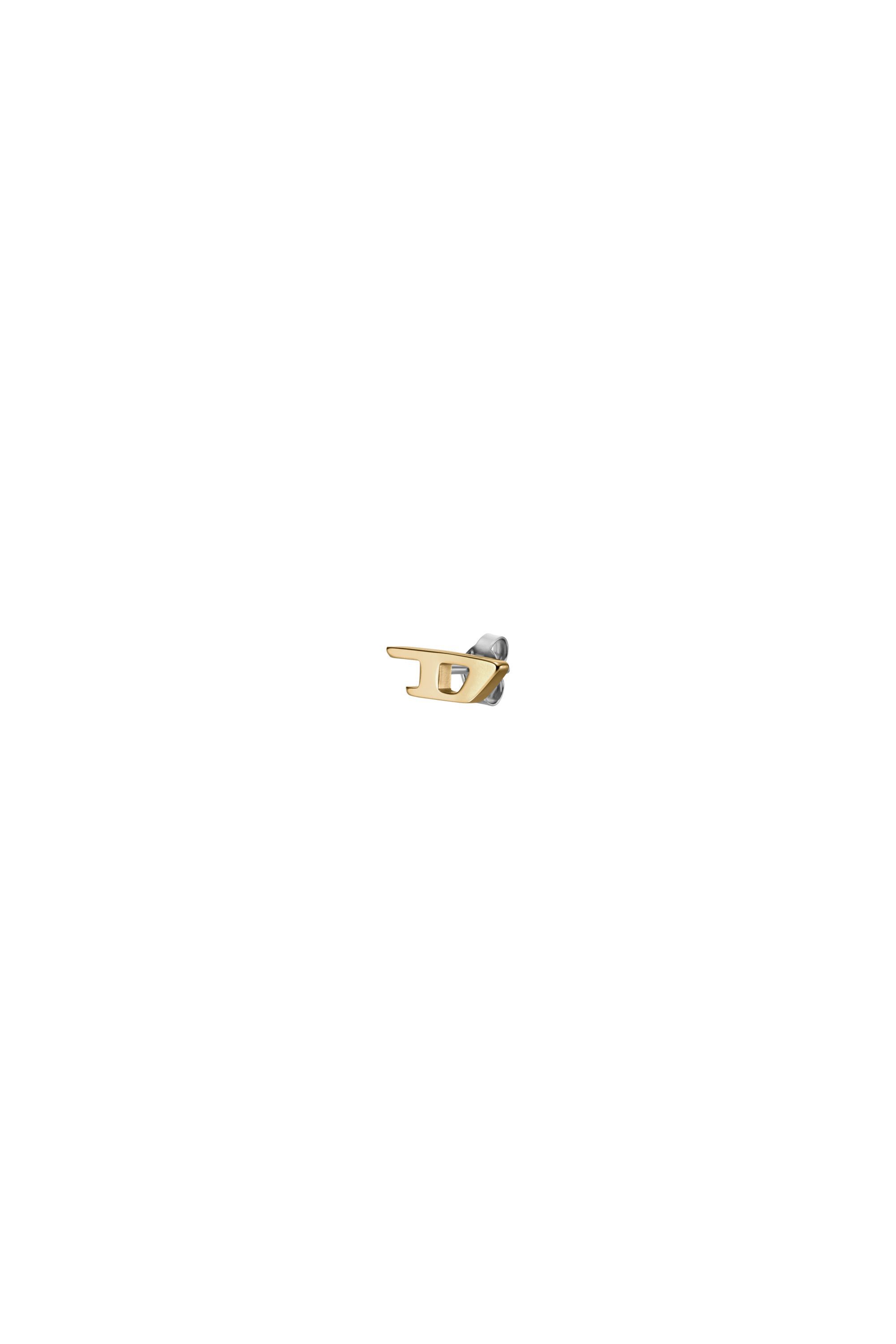 Diesel - DX1520, Unisex Ohrstecker aus goldfarbenem Edelstahl in Gold - 1