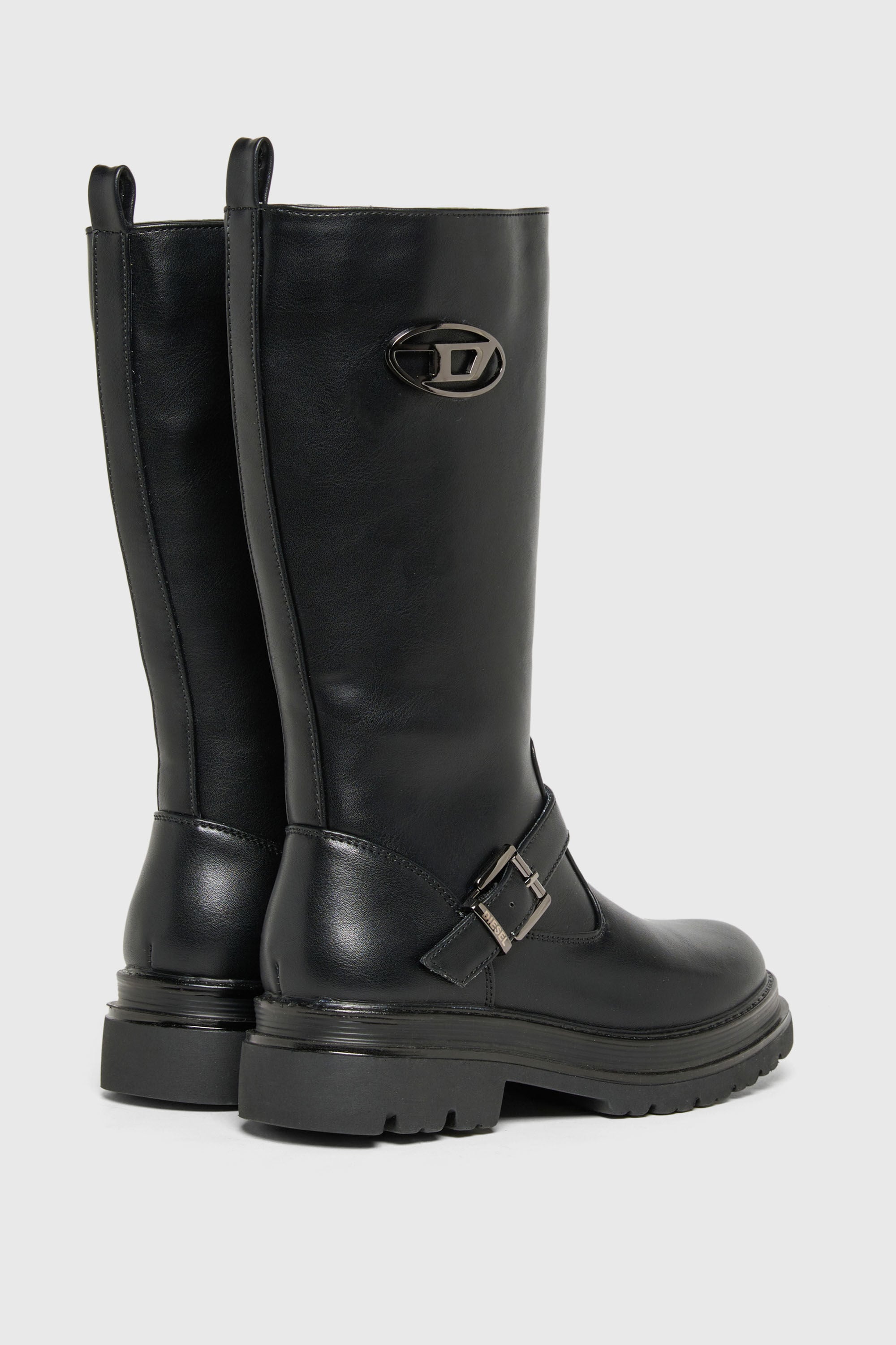 Diesel - D-KRILTY, Unisex D-Krilty - Hohe Stiefel mit Schnallendetail in Schwarz - 3