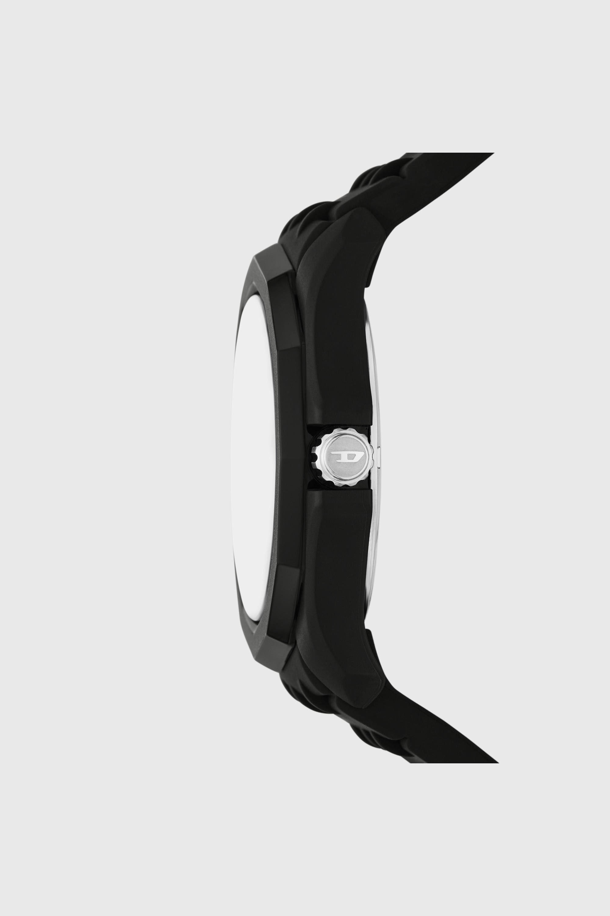 Diesel - DZ2243 WATCH, Herren Stinger Uhr aus schwarzem Silikon in Schwarz - 3