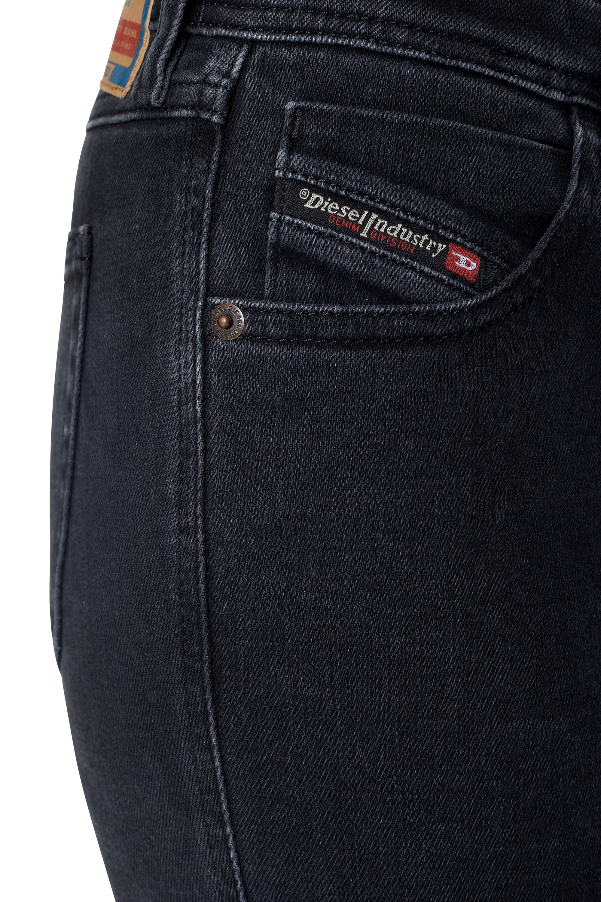 Diesel - Skinny Jeans 2015 Babhila Z870G, Schwarz/Dunkelgrau - Image 6