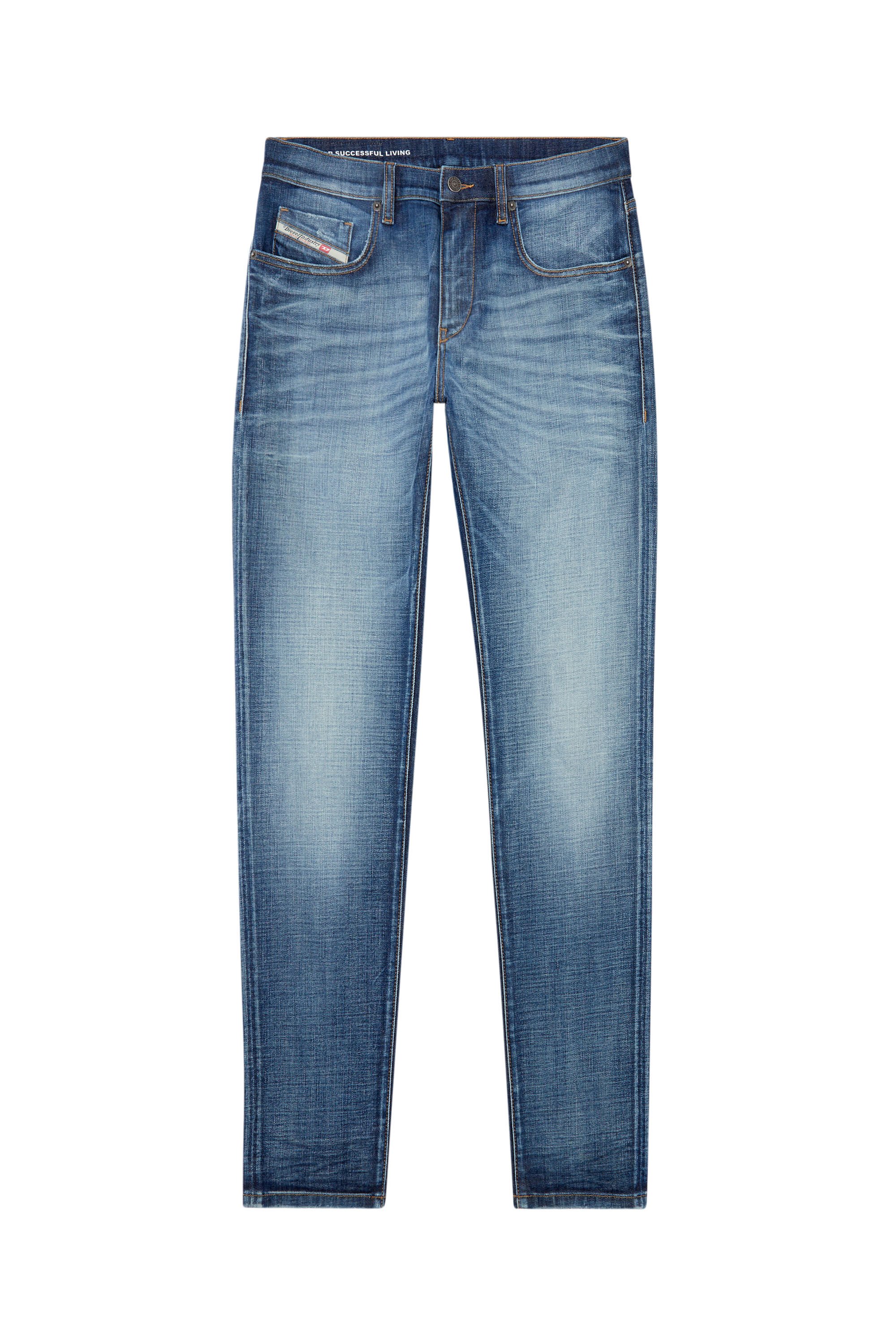 Diesel - Man Slim Jeans 2019 D-Strukt 0DQAE, Medium blue - Image 2