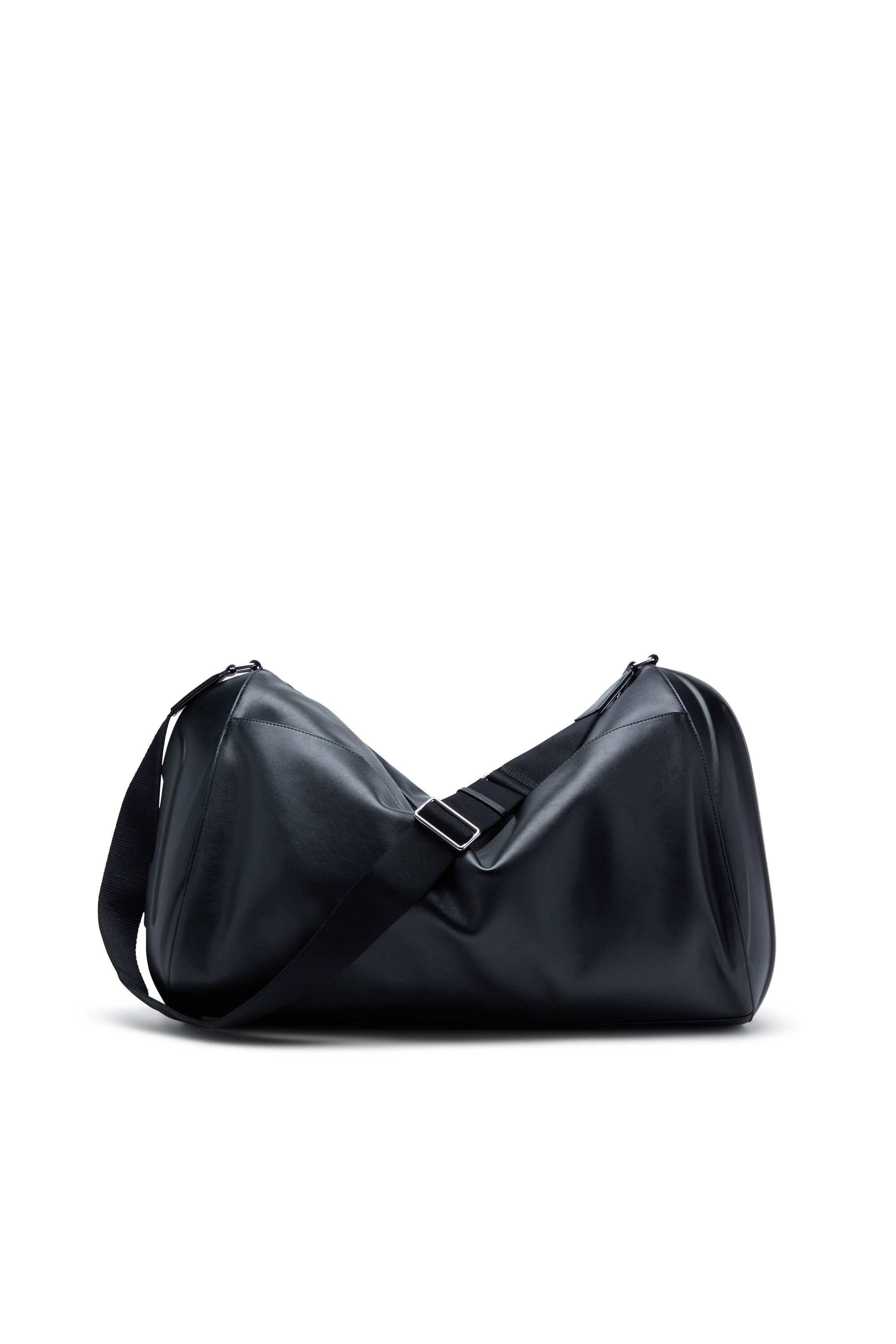 Diesel - LOAD-D DUFFLE X, Unisex Last-D-Duffle-Tasche mit Hartschalen-Logo-Seiten in Schwarz - 1