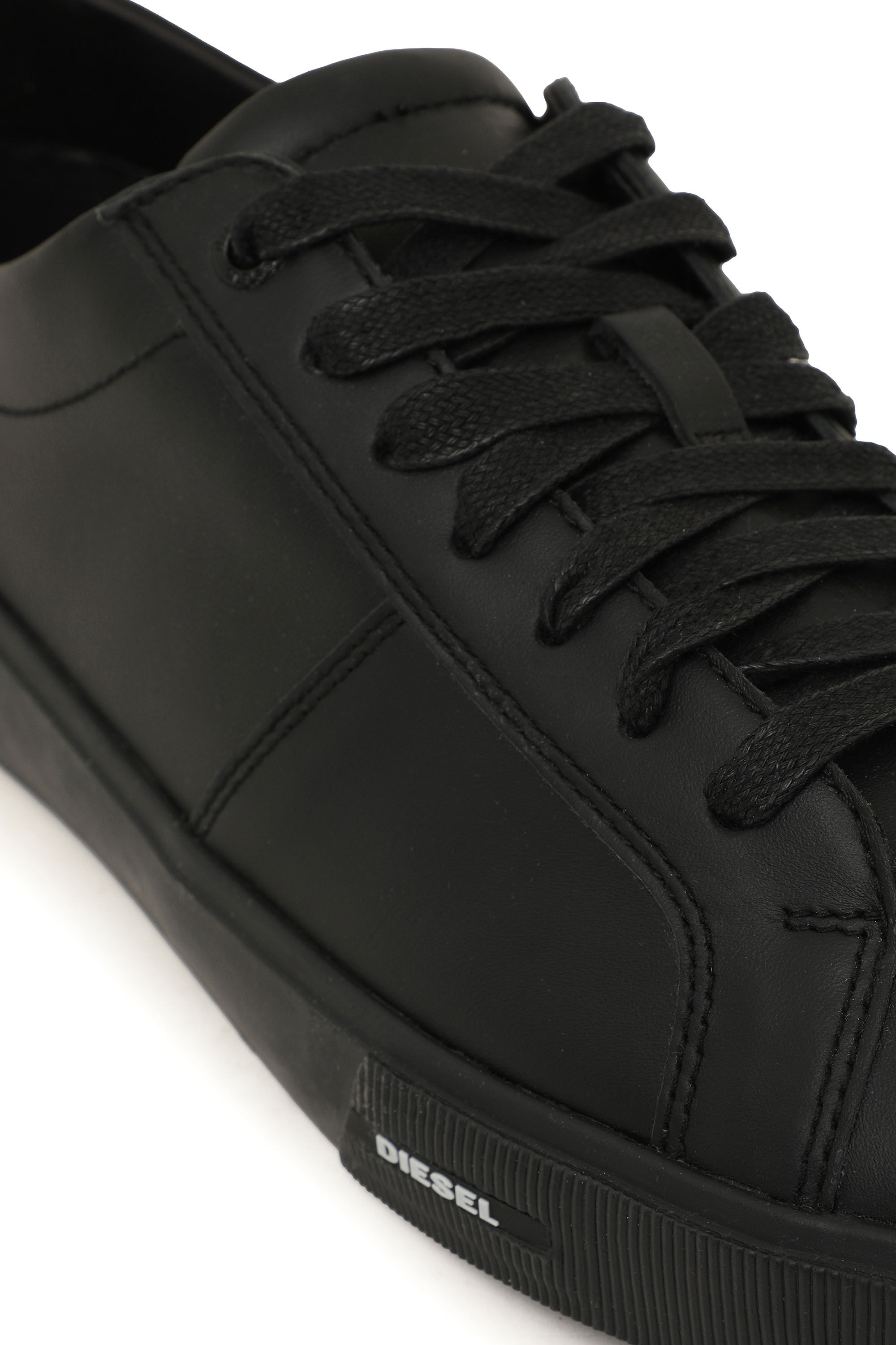 Diesel - S-MYDORI LC, Herren Low-Tops aus Leder in Schwarz - 5