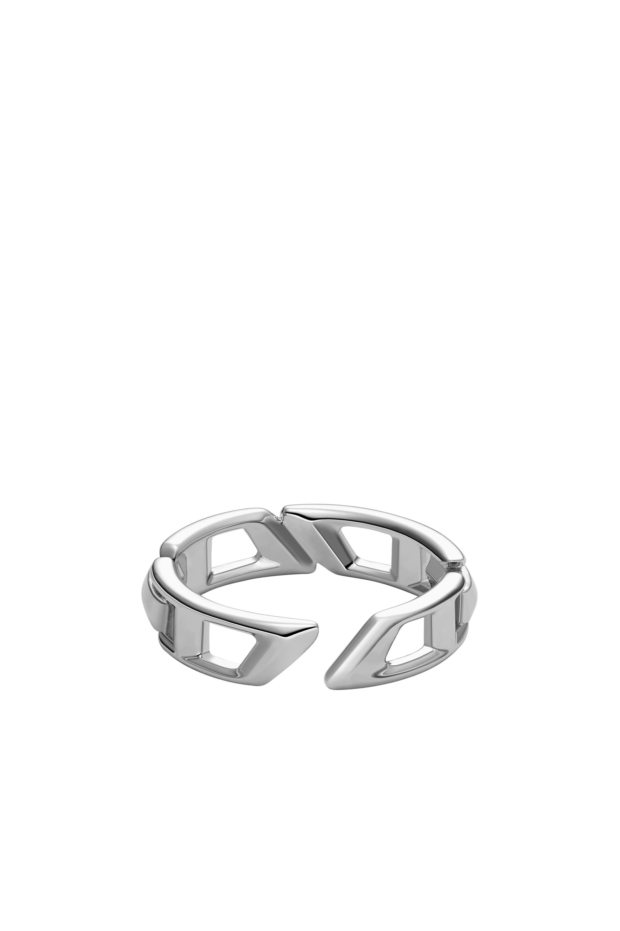 Diesel - DL1349040 STERLING SILVER JEWEL, Unisex D Logo-Bandring aus Sterlingsilber in Silber - 2