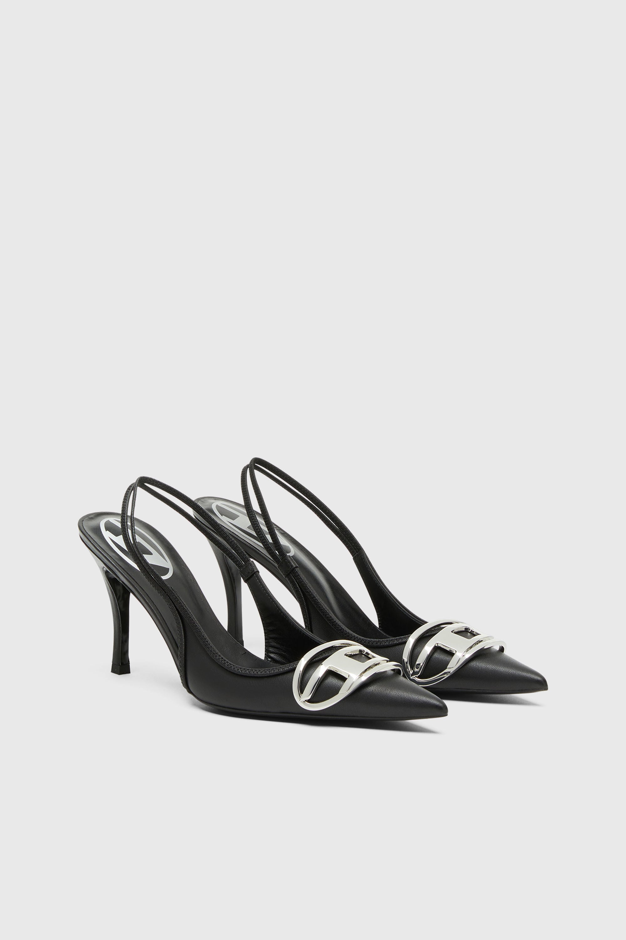 Diesel - D-VENUS SB, Damen D-Venus-Slingback-Pumps aus Nappa-Leder in Schwarz - 7