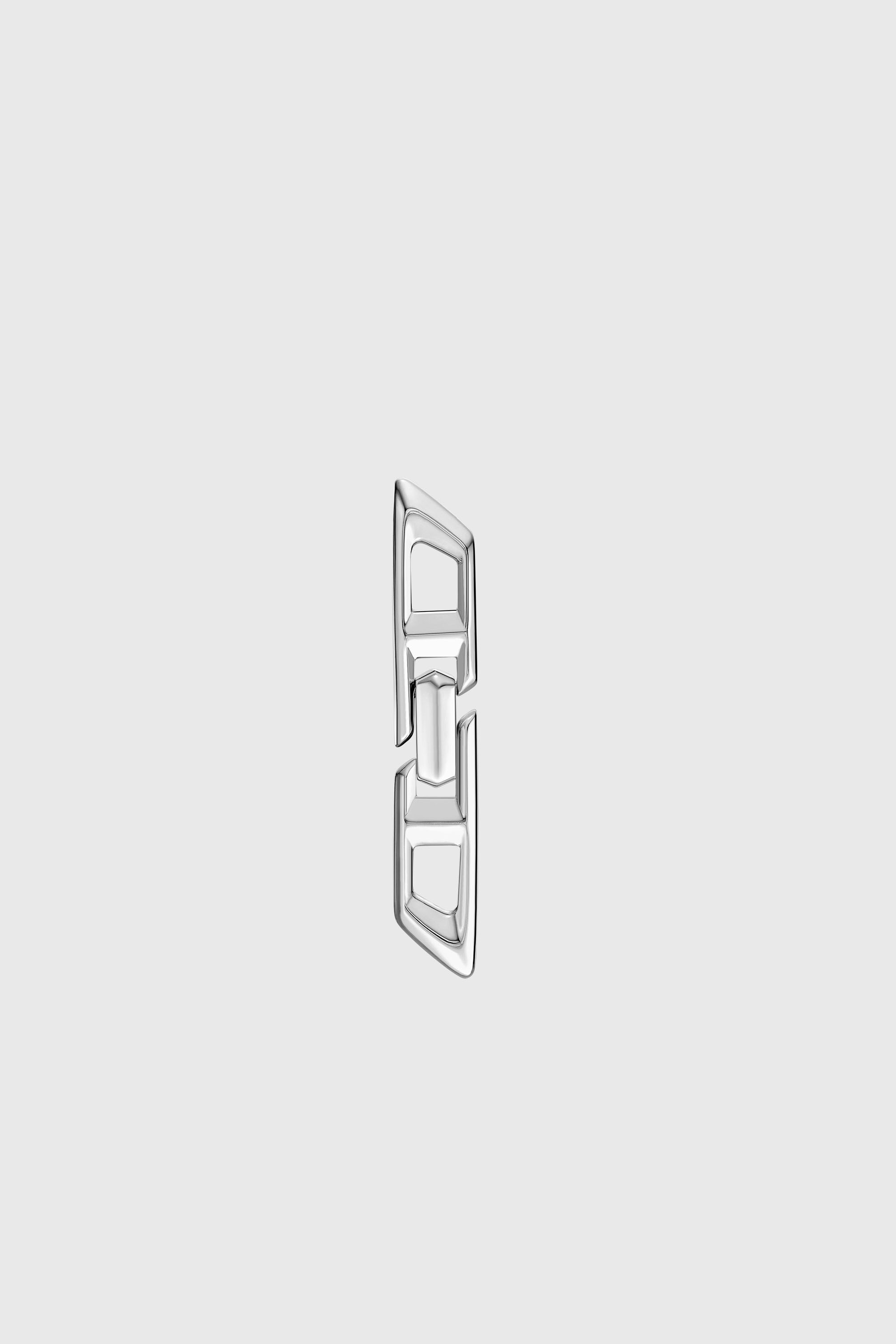 Diesel - DL1348040 STERLING SILVER JEWEL, Unisex D Logo-Ohrring aus Sterlingsilber in Silber - 2