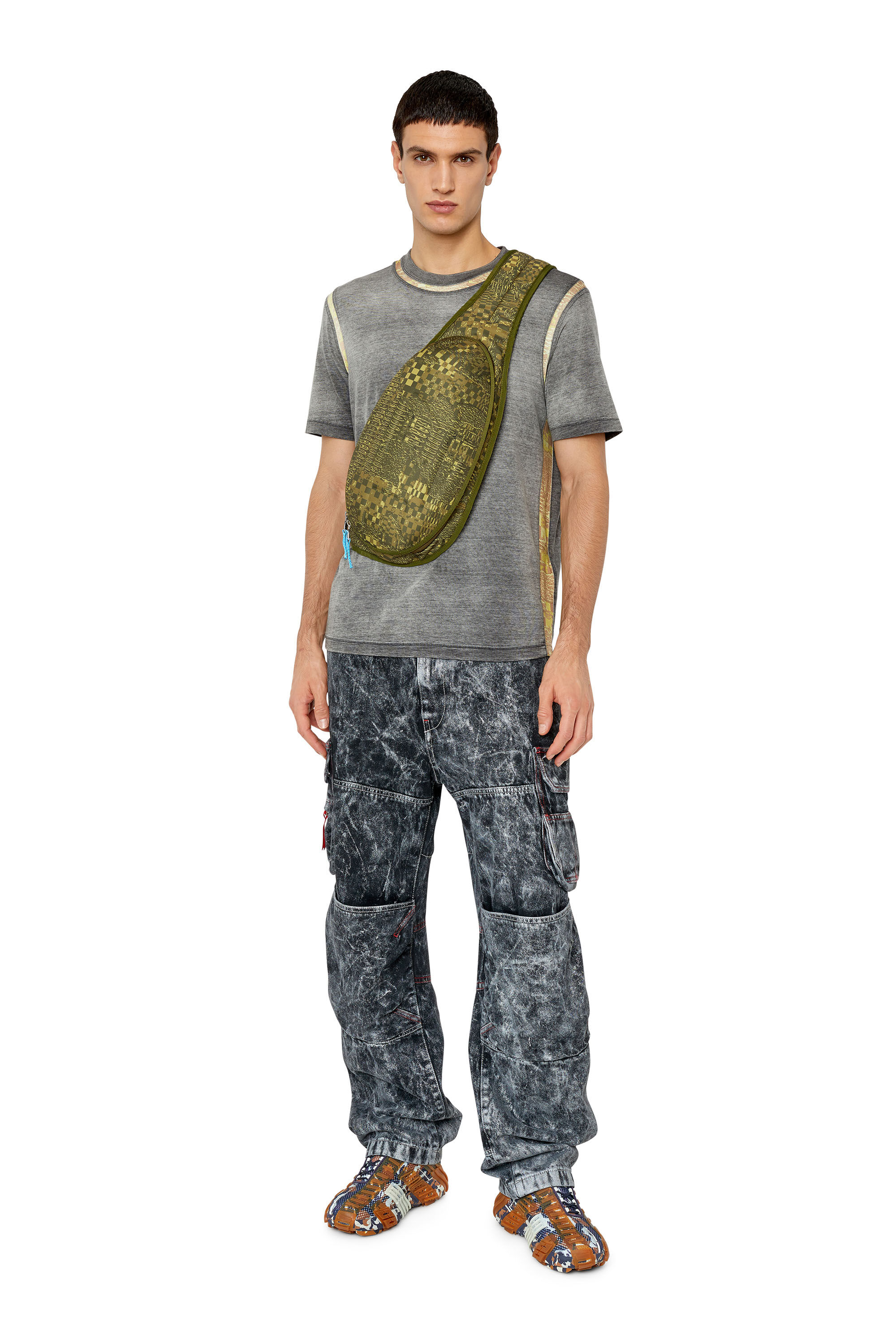 Diesel - 1DR-POD SLING BAG, Armeegrün - Image 1