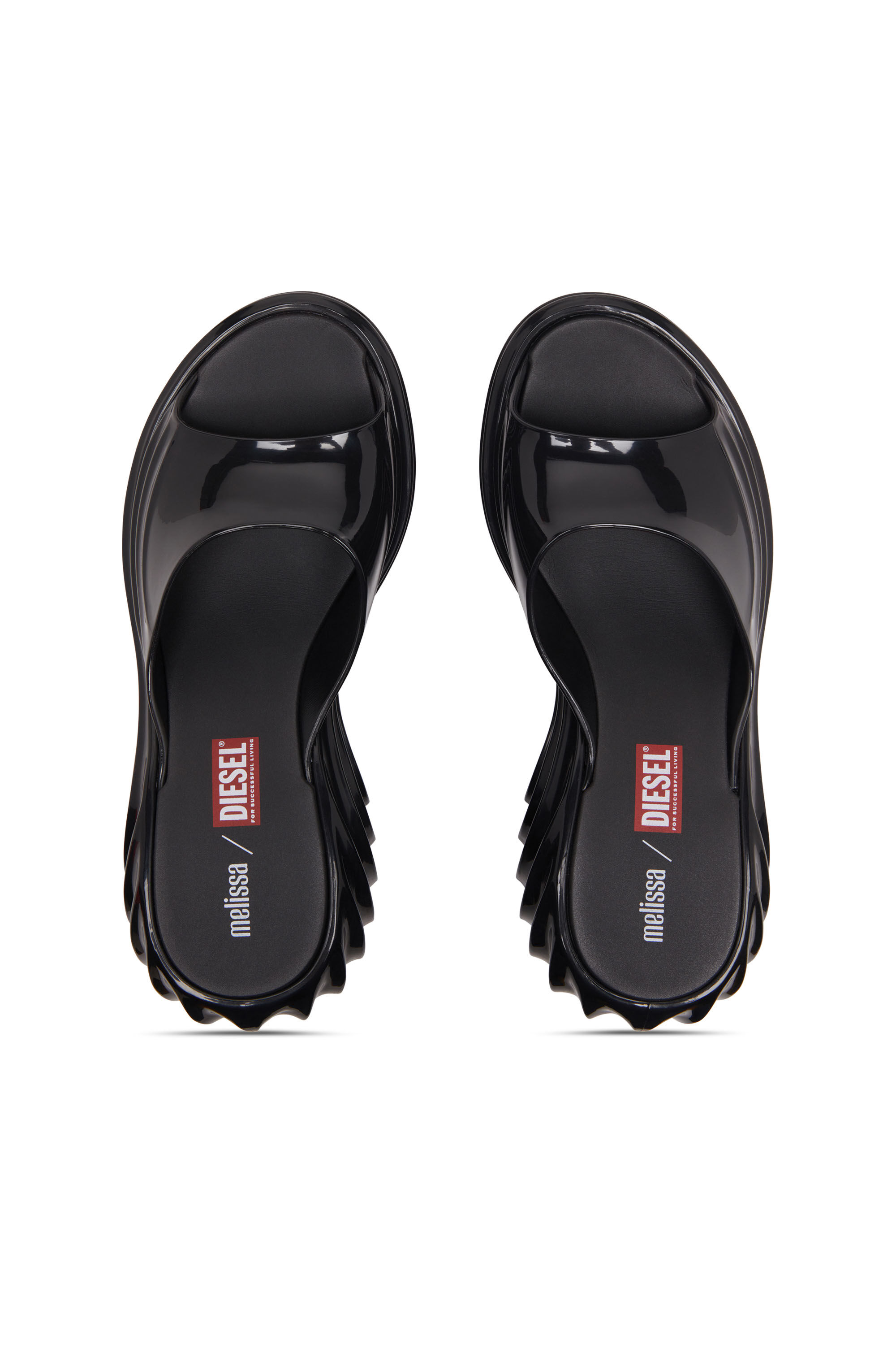 【melissa × DIESEL】コラボサンダル　ブラック　24cm Women's Platform mule in Melflex® | Black | Diesel {{Country}}