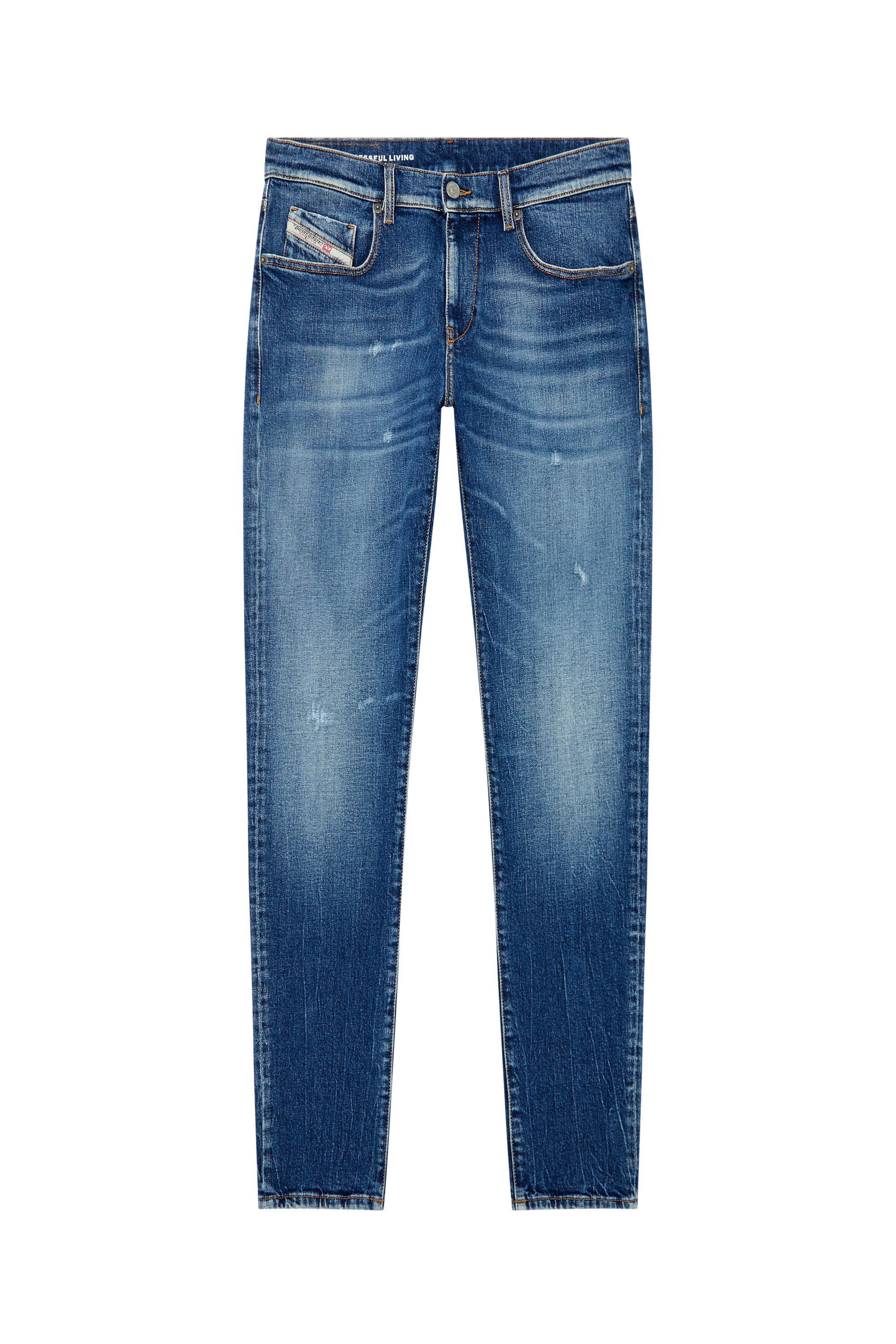 Diesel - Slim Jeans 2019 D-Strukt 007T3, Mittelblau - Image 2