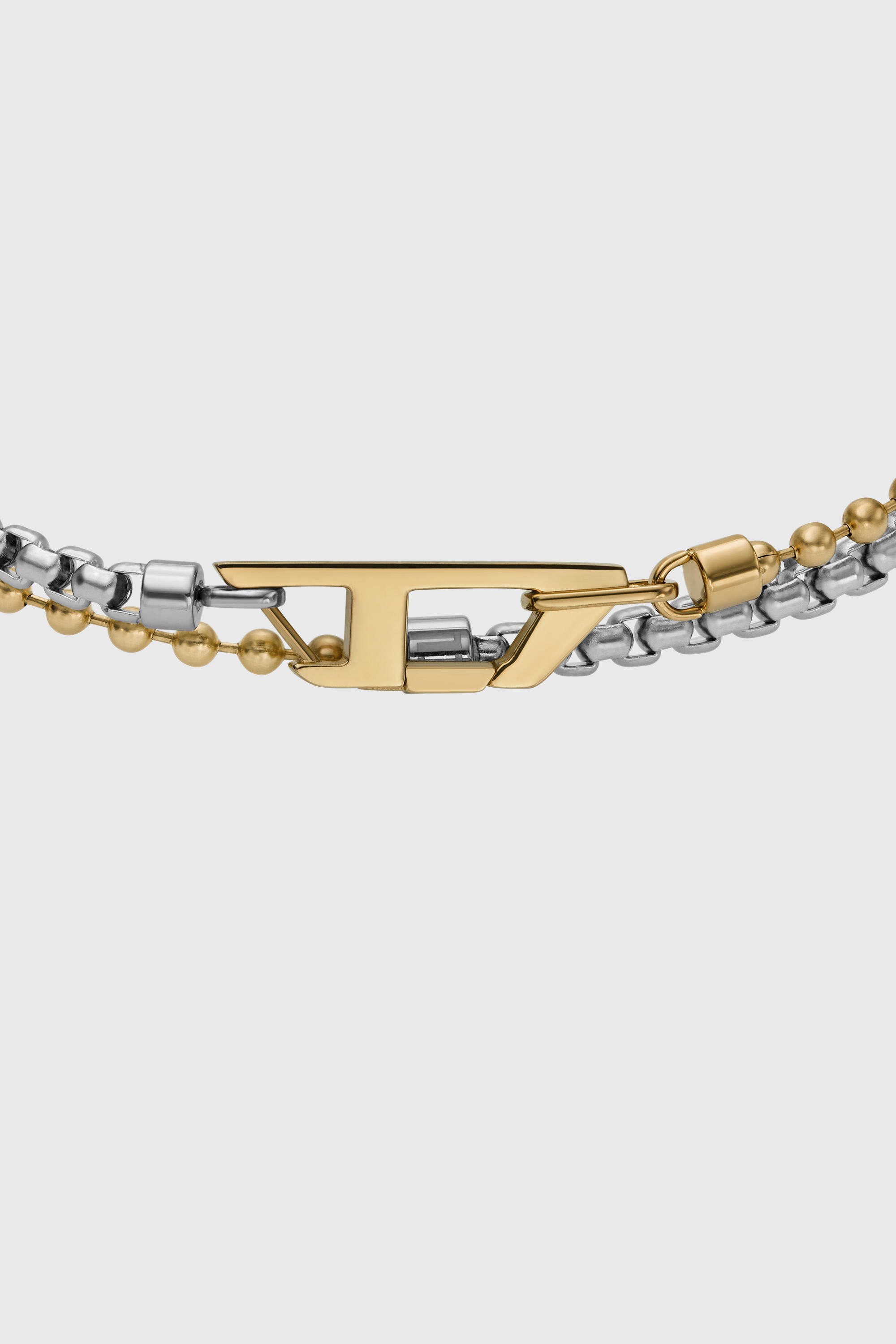 Diesel - DX1570931 JEWEL, Unisex Kettenarmband aus zweifarbigem Edelstahl in Silber/Gold - 2