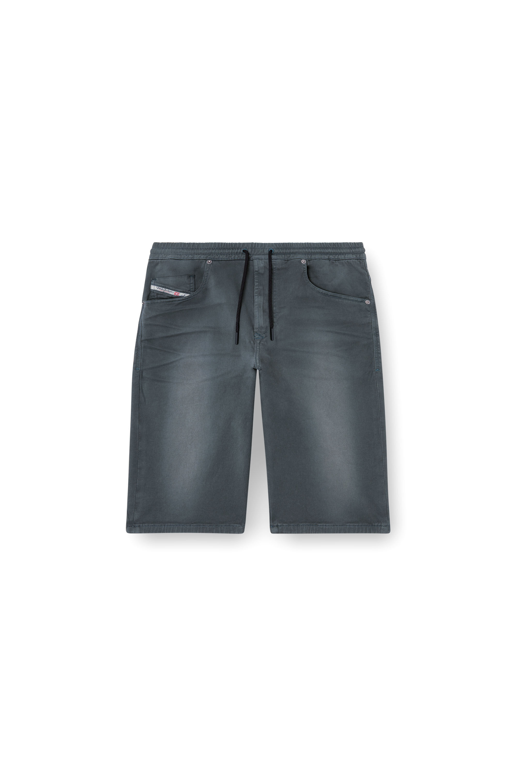 Diesel - 2033 D-KROOLEY-SHORT JOGG, Herren Chinoshorts aus JoggJeans in Dunkelgrau - 2