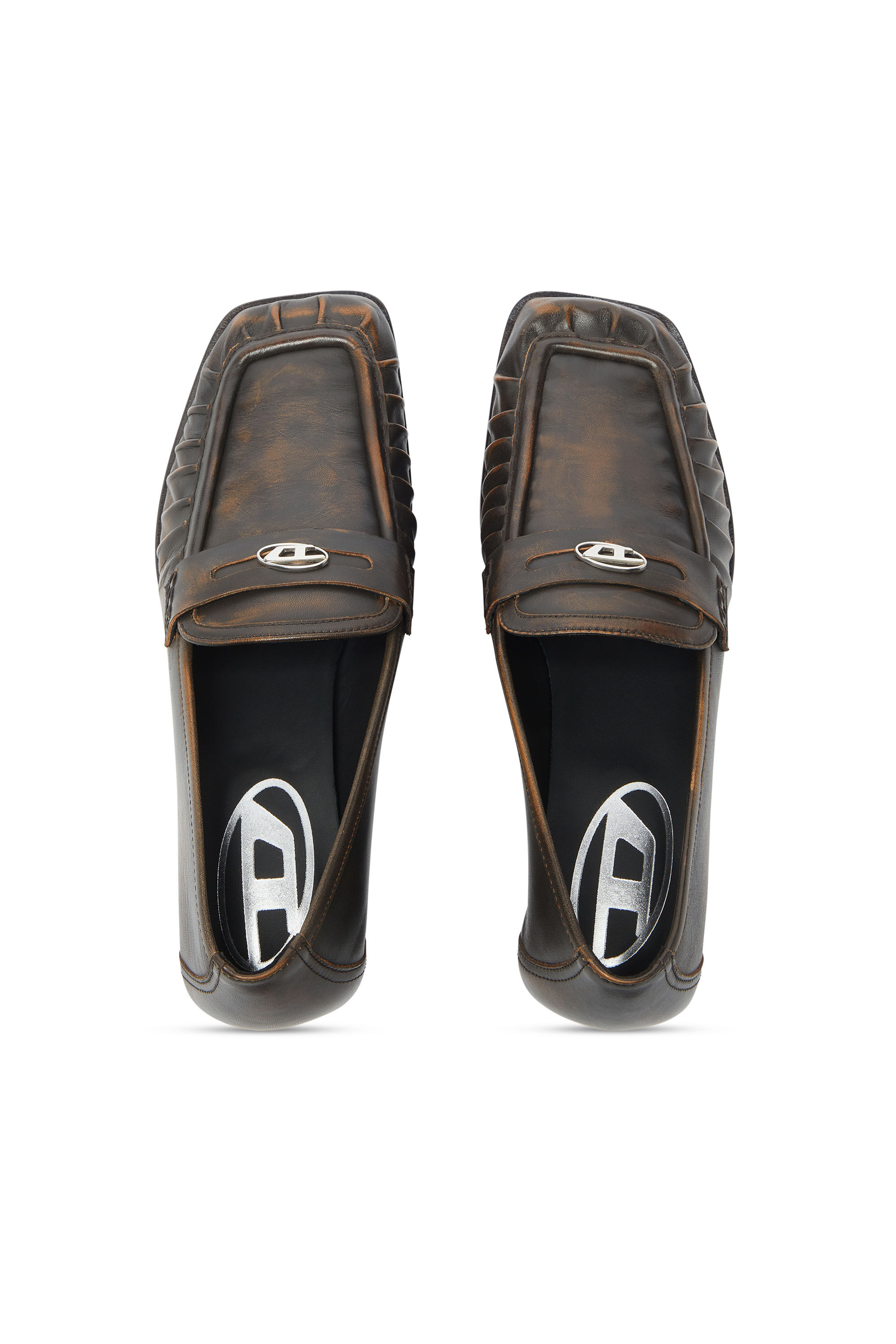 Diesel - D-AMBER MOC 30, Damen D-Amber - Penny-Loafer aus Leder in Braun - 4