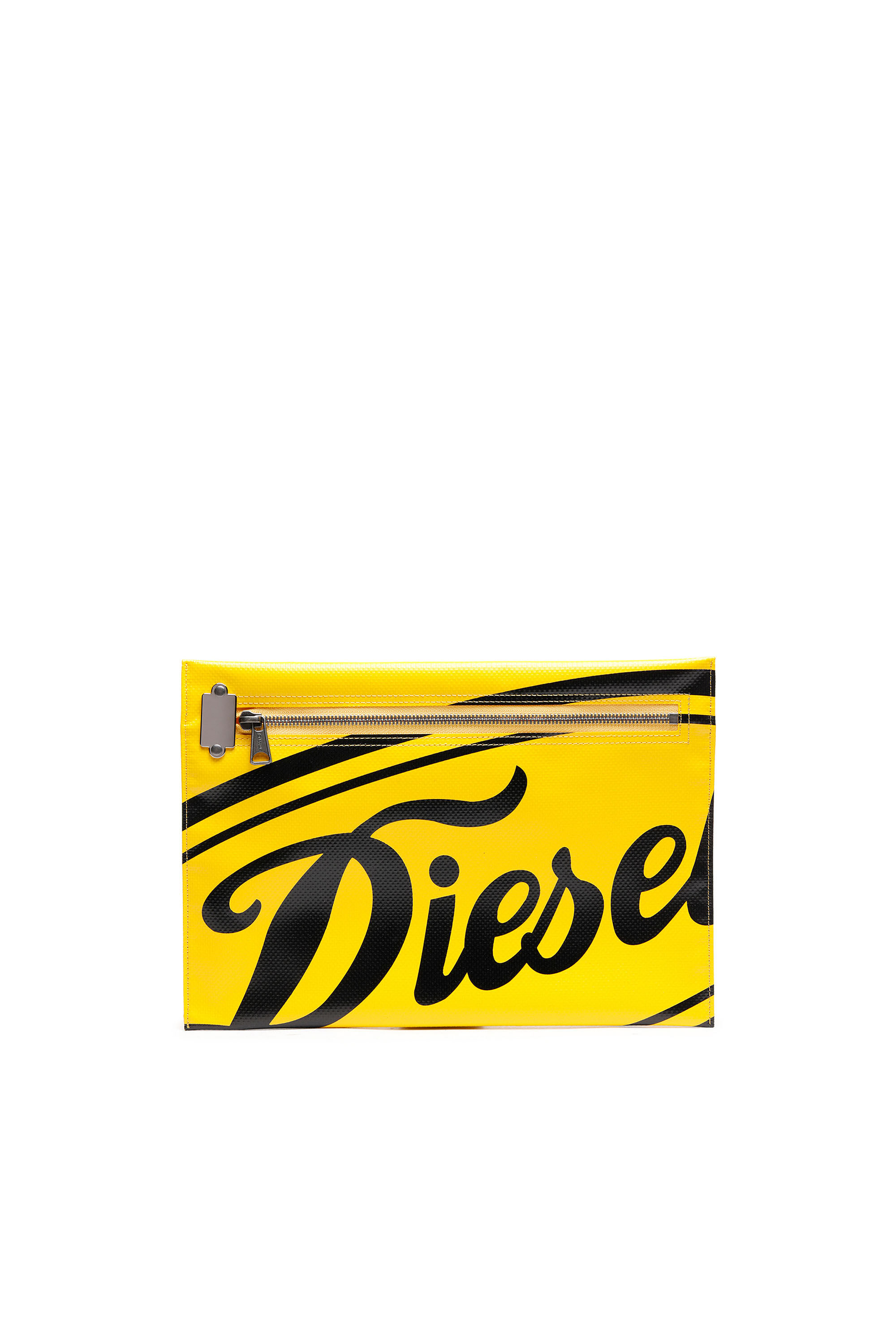 diesel.com | Schmale Beuteltasche aus Zeltstoff mit Vintage-Logo