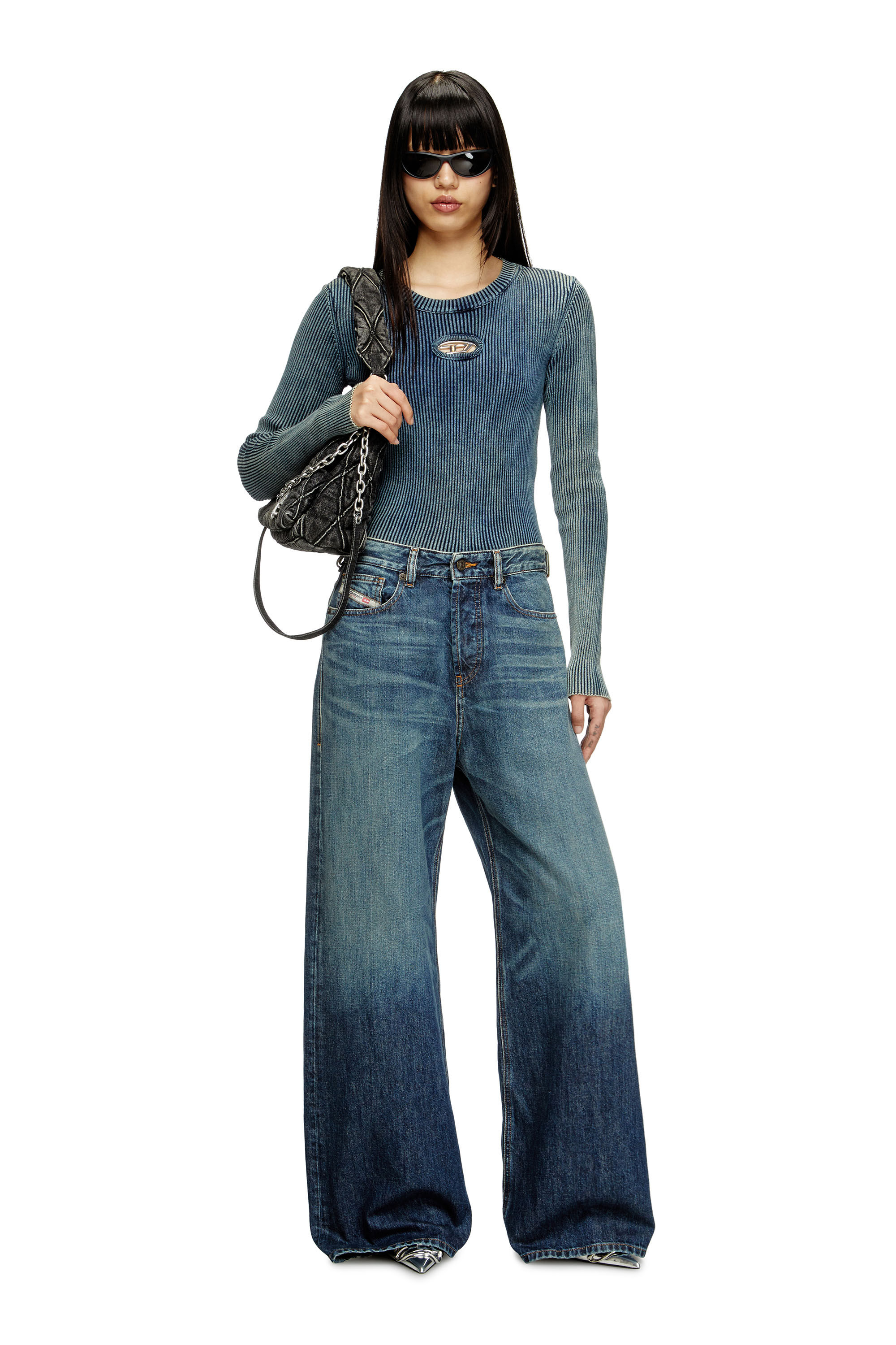 Diesel - Damen Relaxed Jeans 1996 D-Sire 09H59, Dunkelblau - 1