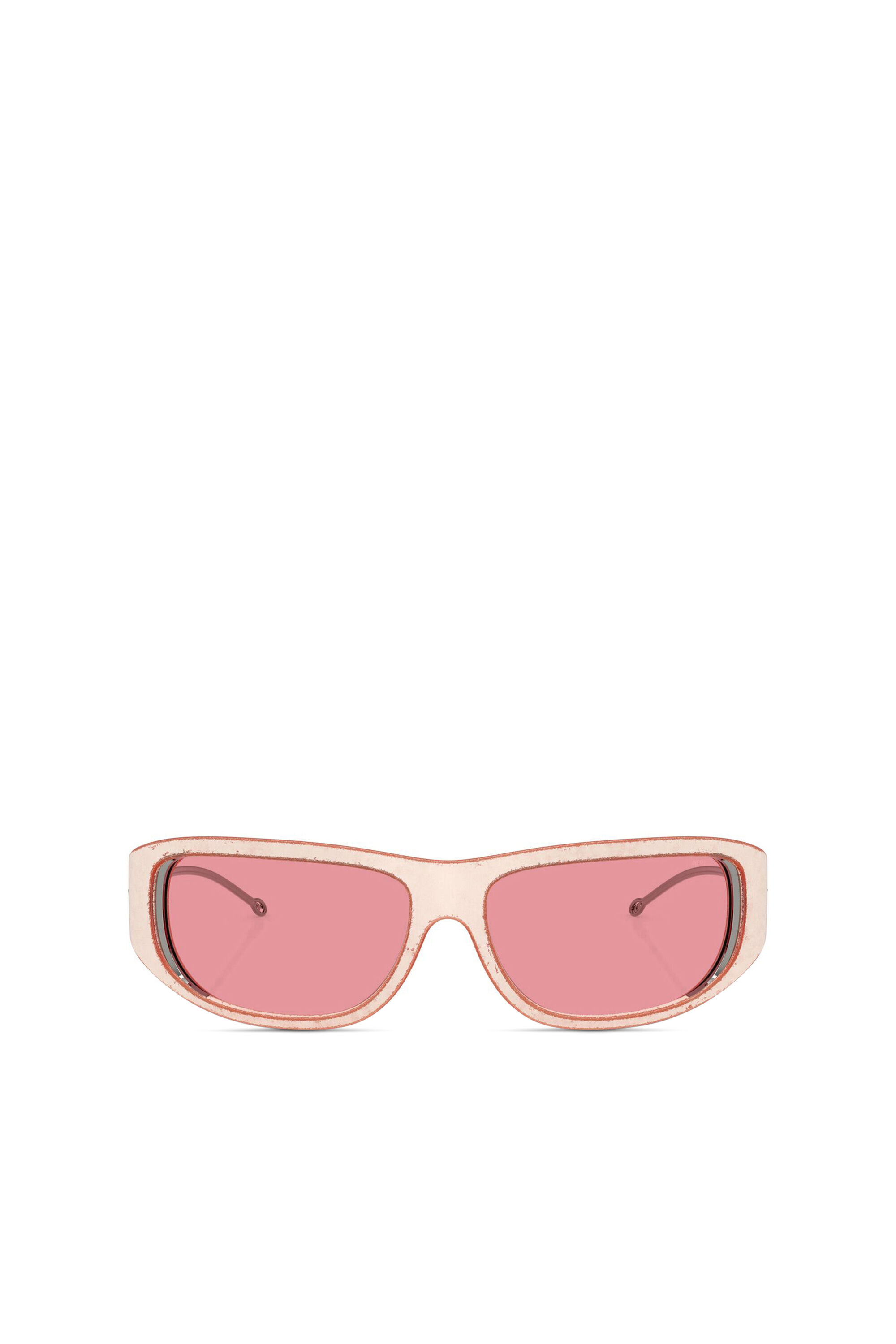 Diesel - 0DL3001 SIZE 61, Unisex Wraparound-Stil Brille in Rosa - 1